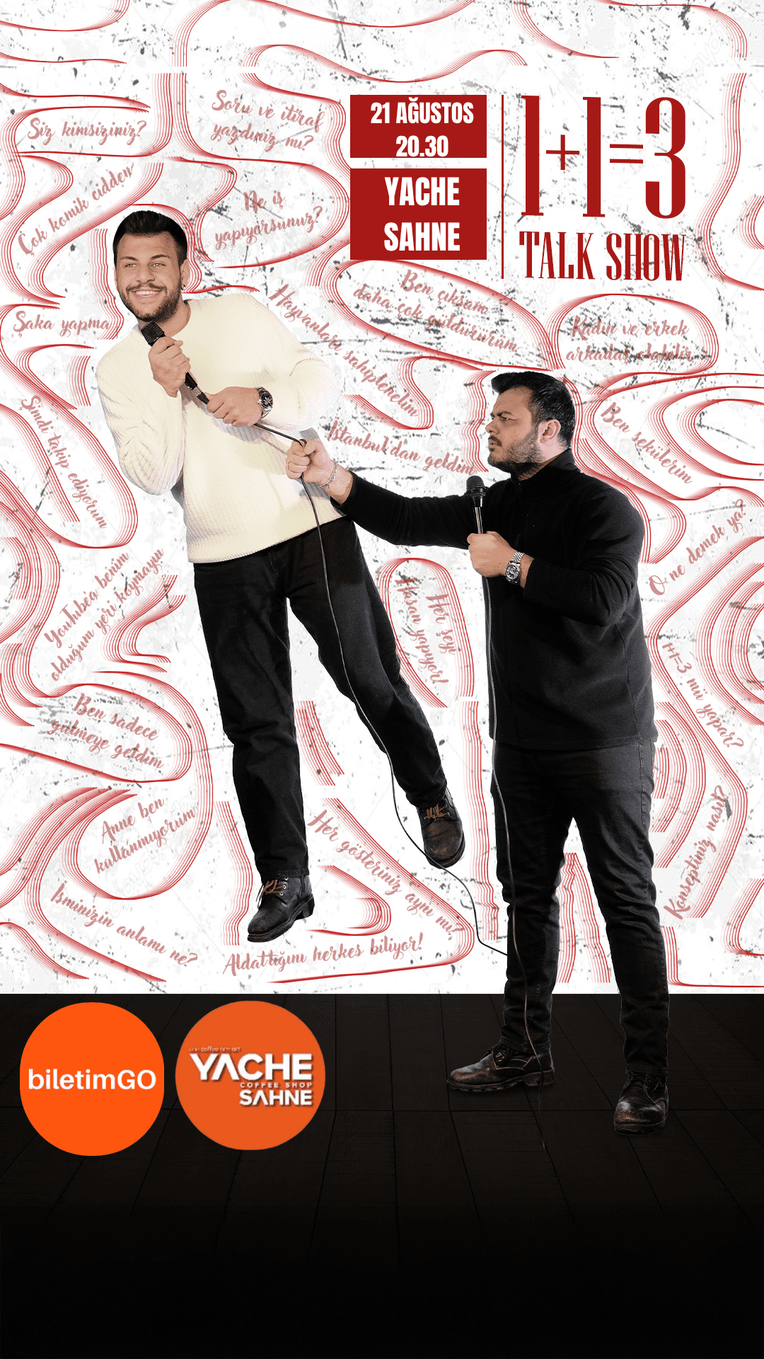 1+1=3 Talk Show - Yache Sahne