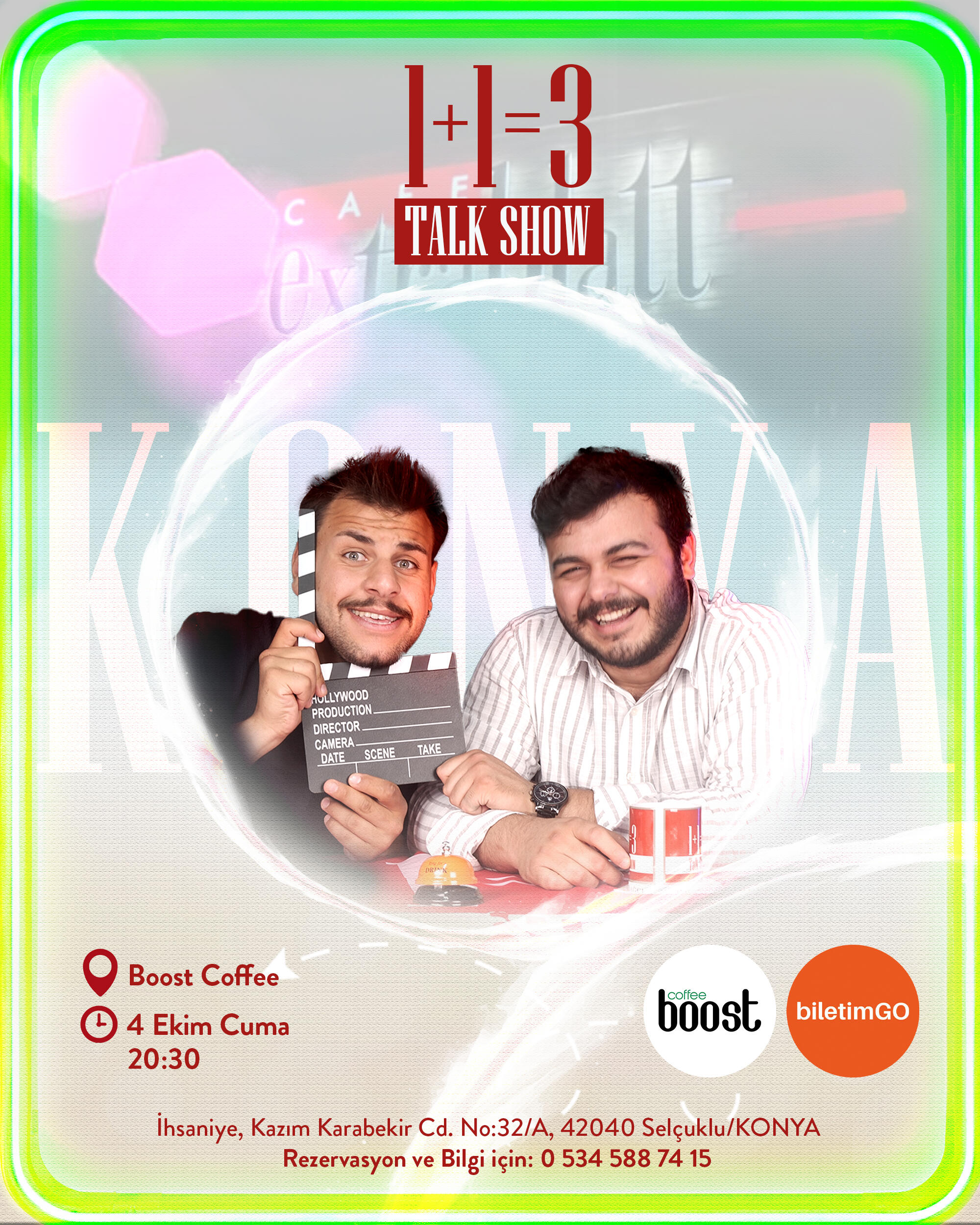 1+1=3 Talk Show-Boost Coffee Sahne