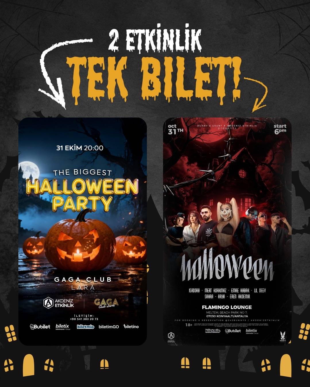 2 Etkinlik Tek Bilet