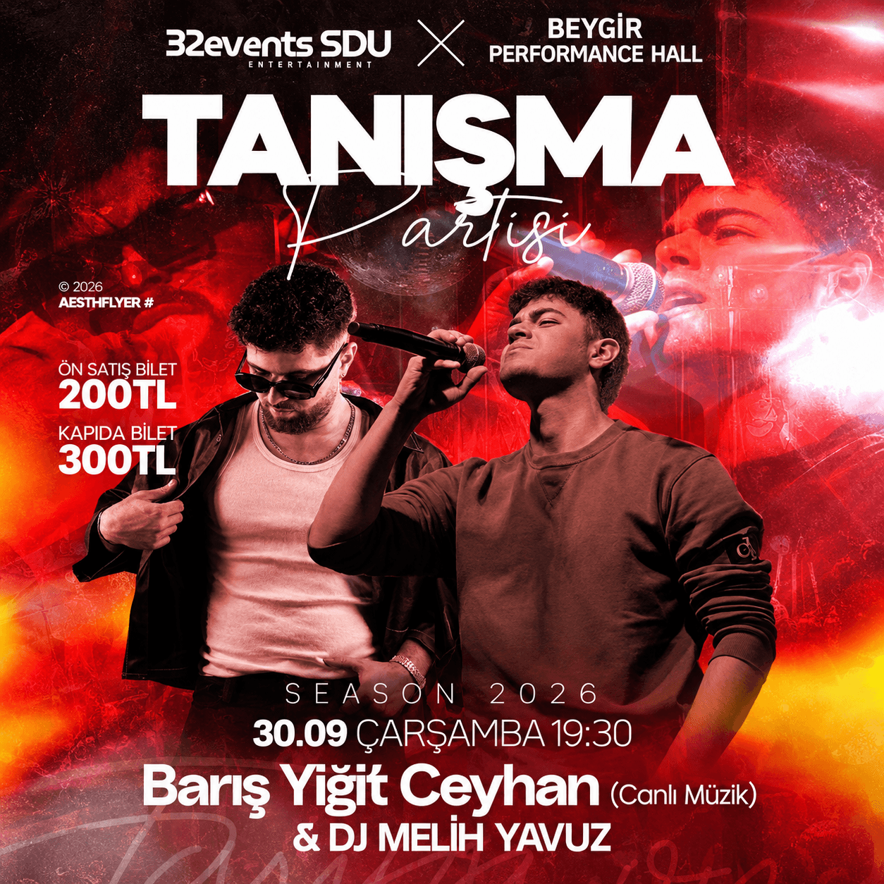 2026 TANIŞMA PARTİSİ etkinlik afişi
