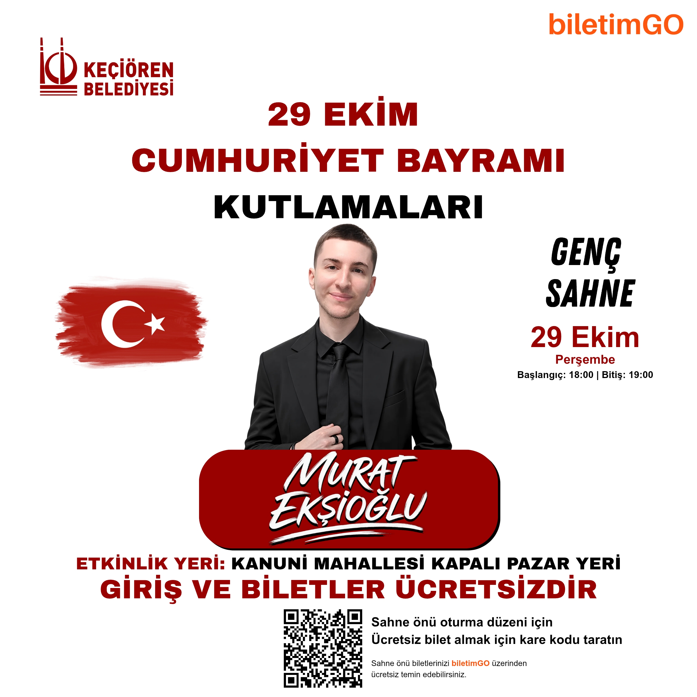 29 Ekim Cumhuriyet Bayramı Coşkusu - Genç Sahne (Murat Ekşioğlu)