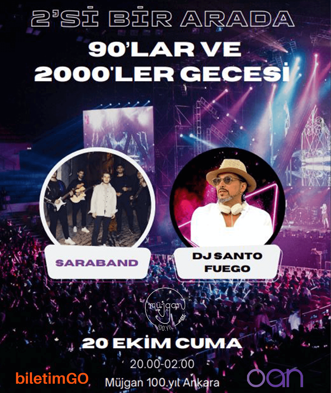 2'si Bir Arada 90'lar ve 2000'ler Gecesi