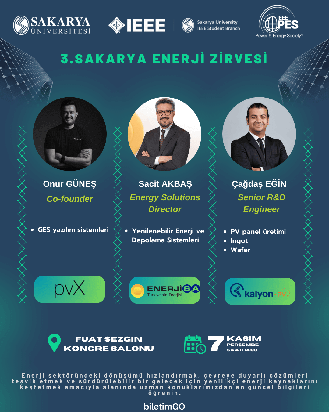 3. Sakarya Enerji Zirvesi