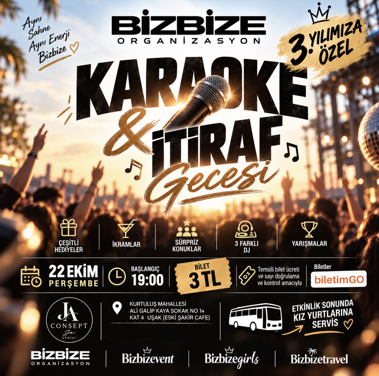 3. YILIMIZA ÖZEL KARAOKE&İTİRAF GECESİ