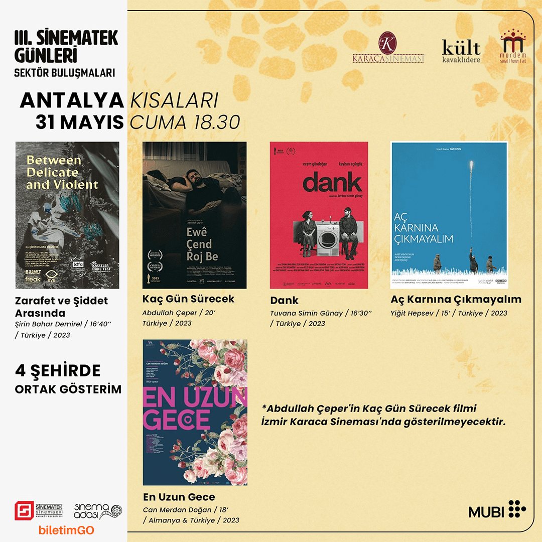 31 Mayıs ''Antalya Kısalar Özel Gösterimleri''