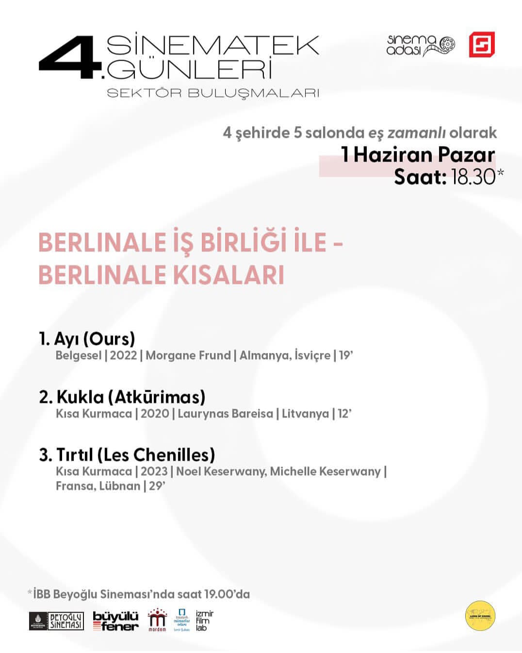 4. Sinematek Günleri: Berlinale Kısaları” Özel Seçkisi