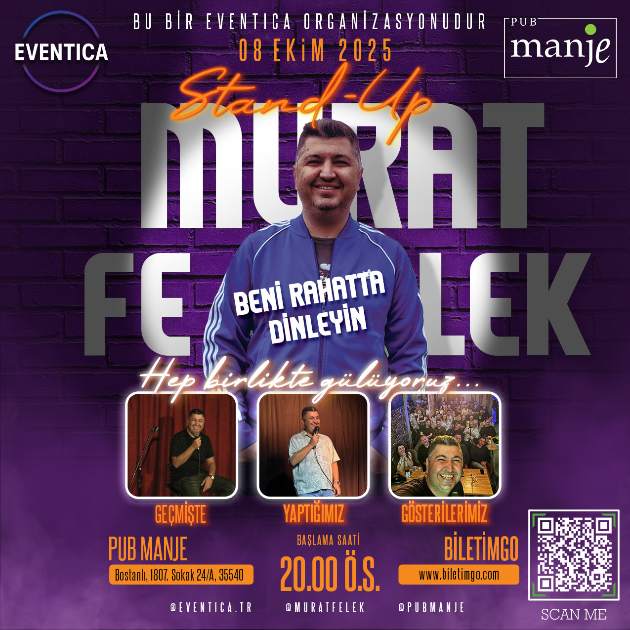 Murat Felek ile Kahkaha Dolu Gece: “Beni Rahatta Dinleyin”