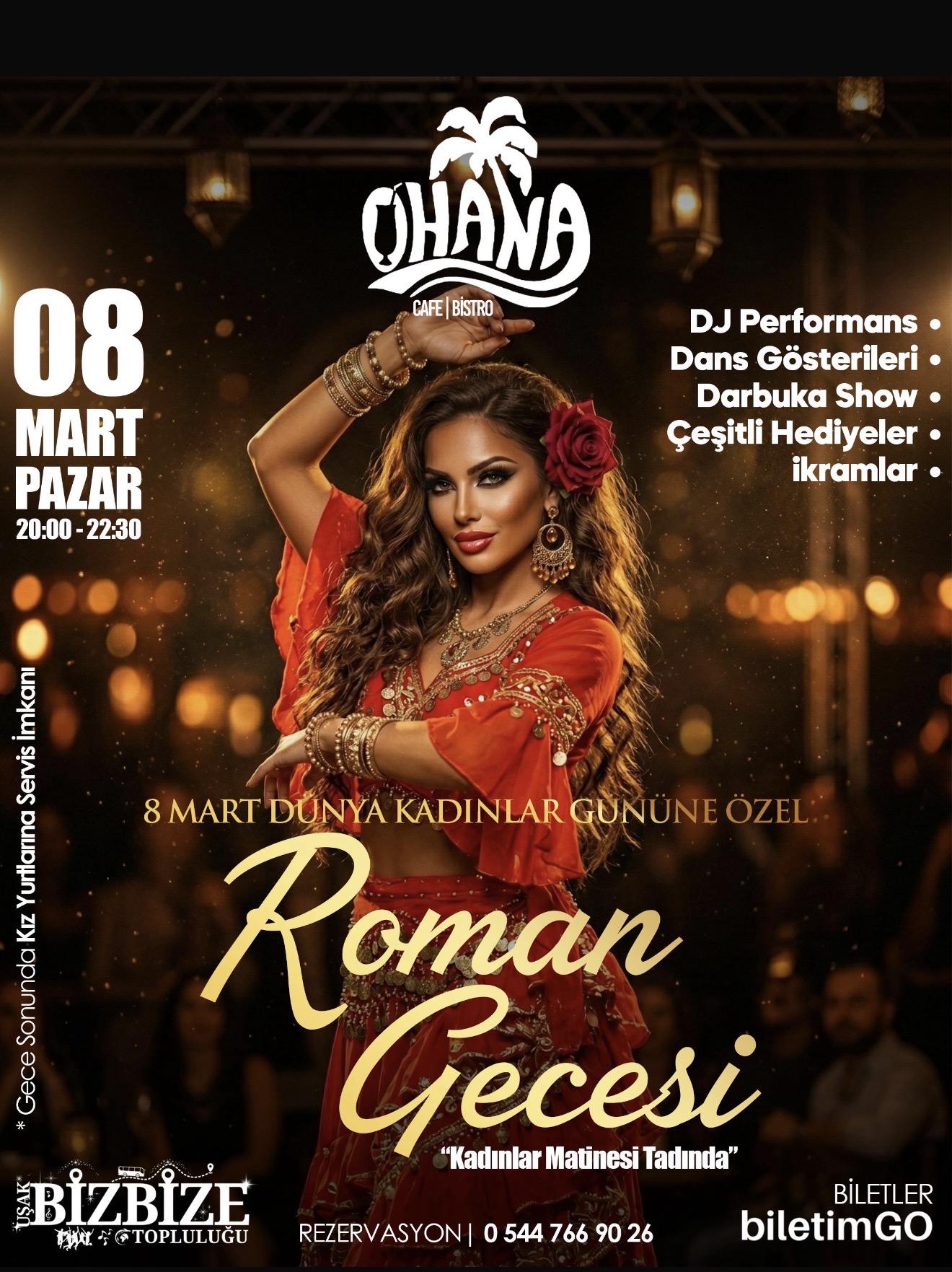 8 MART ROMAN GECESİ