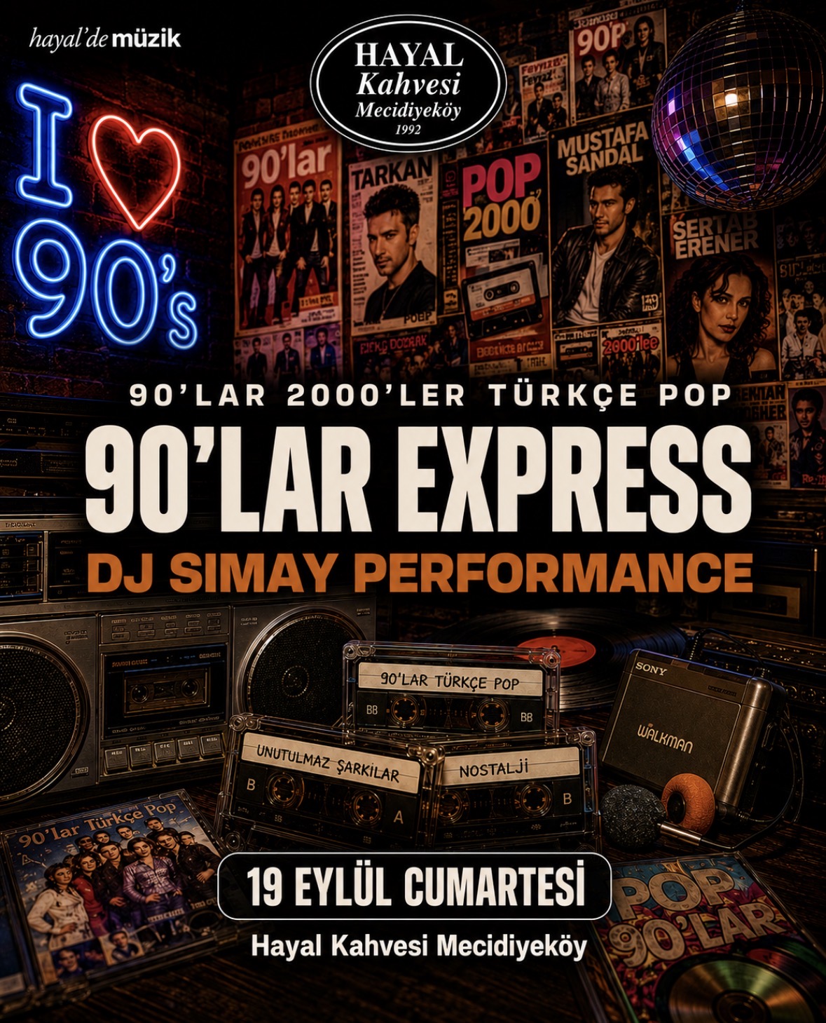90’Lar Express Türkçe Pop Parti DJ Simay Performance
