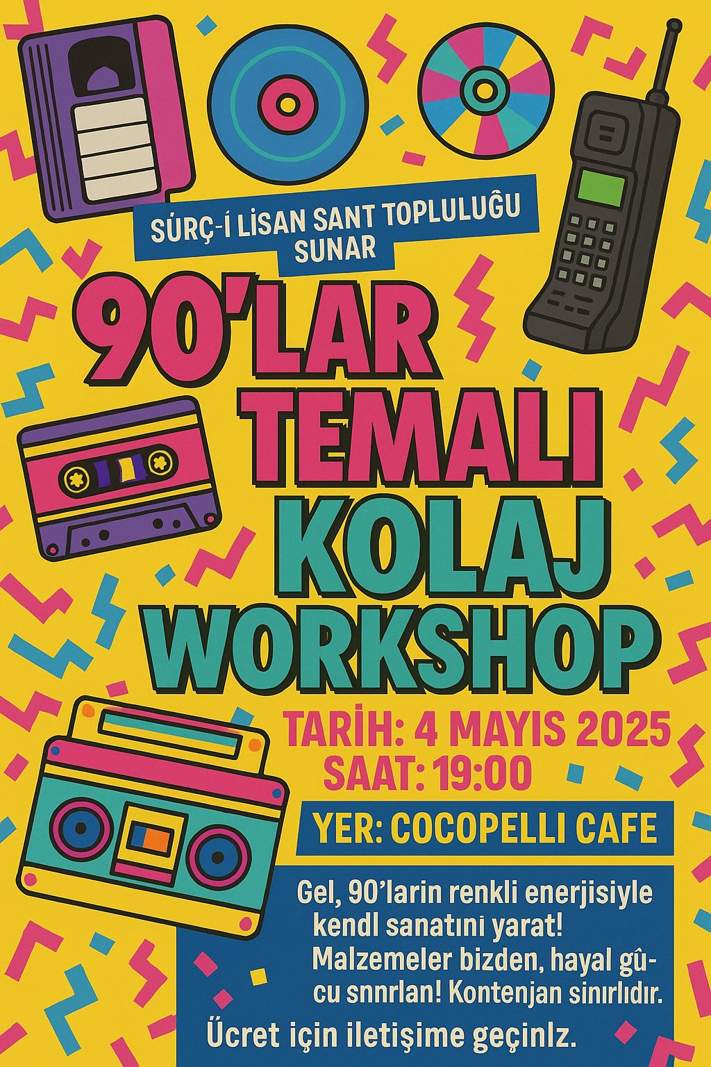 90’lar Temalı Kolaj Workshop
