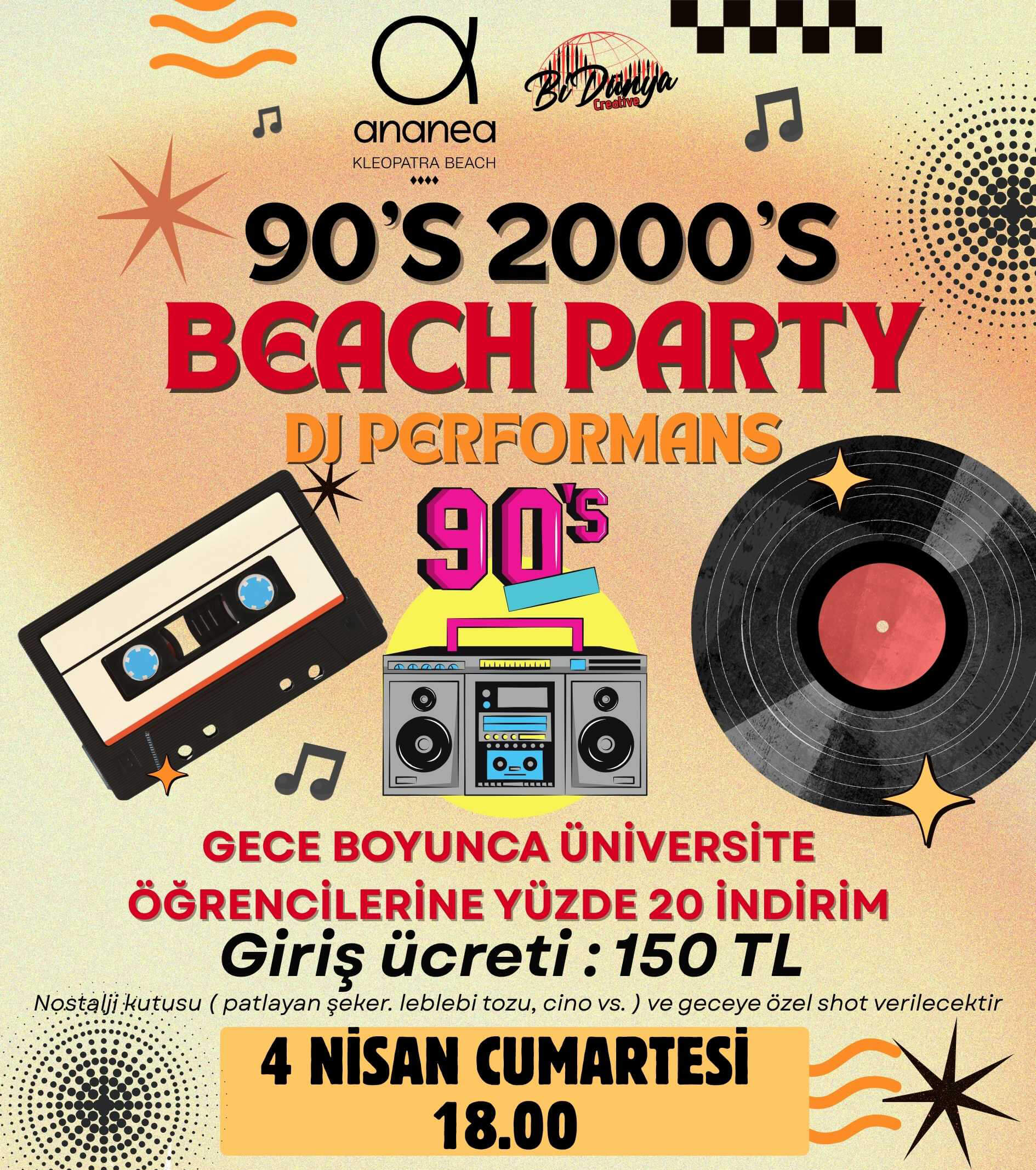 90’s & 2000’s Beach Party