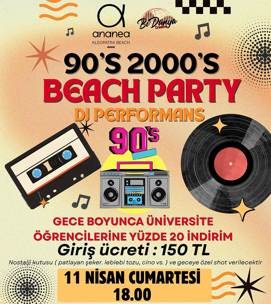 90’s & 2000’s Beach Party