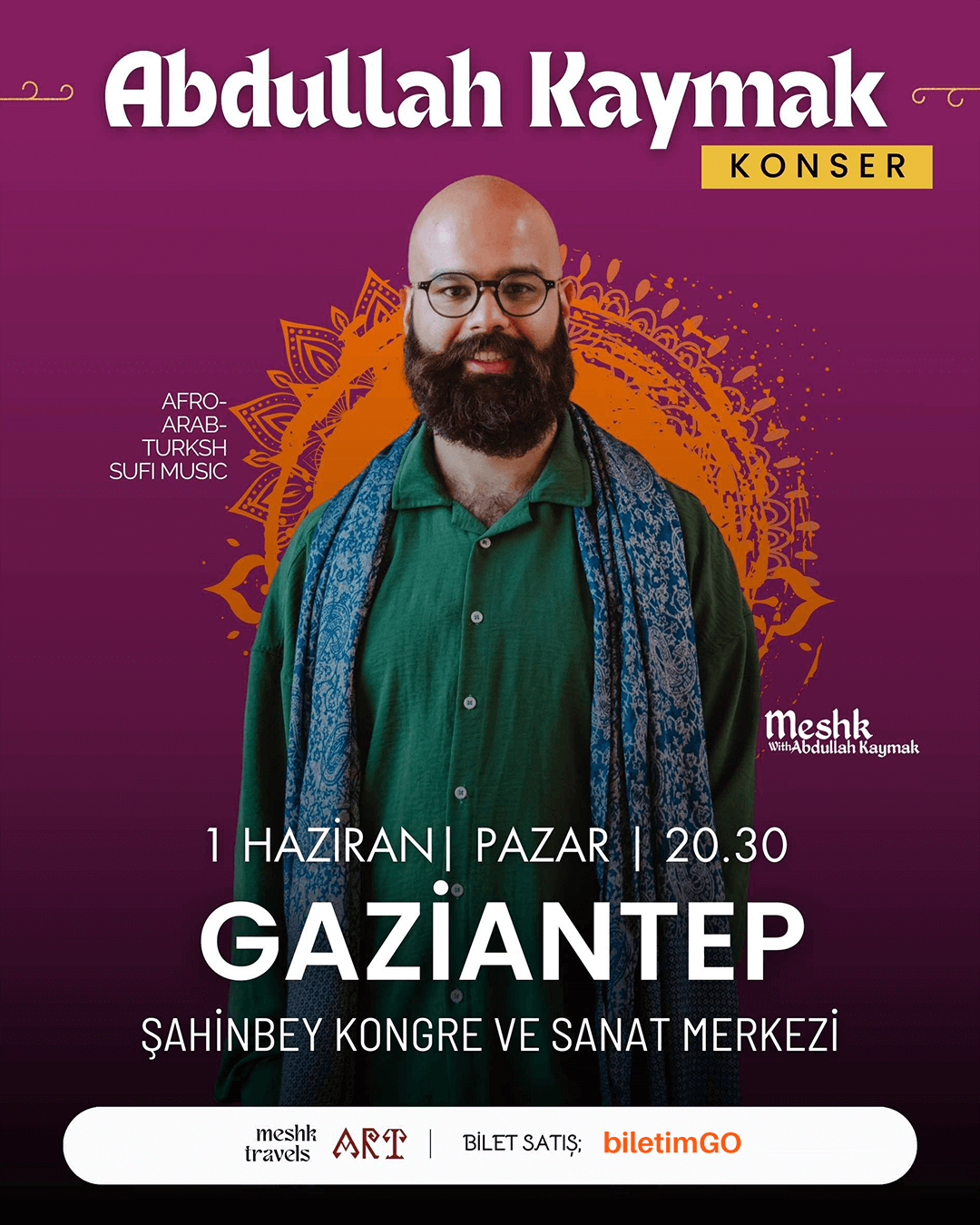 Abdullah Kaymak / Afro-Arab & Turkish Sufi Music Konseri - Gaziantep
