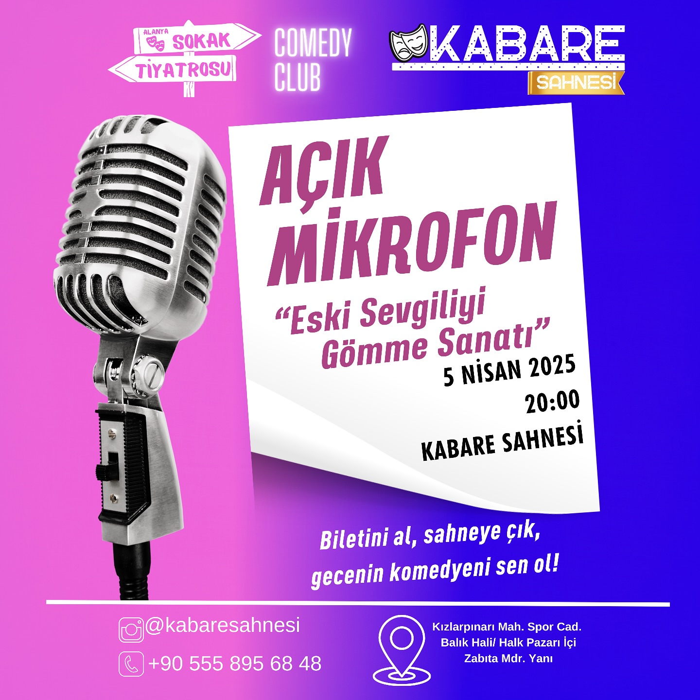 Açık Mikrofon Gecesi| Eski Sevgiliyi Gömme Sanatı| Alanya