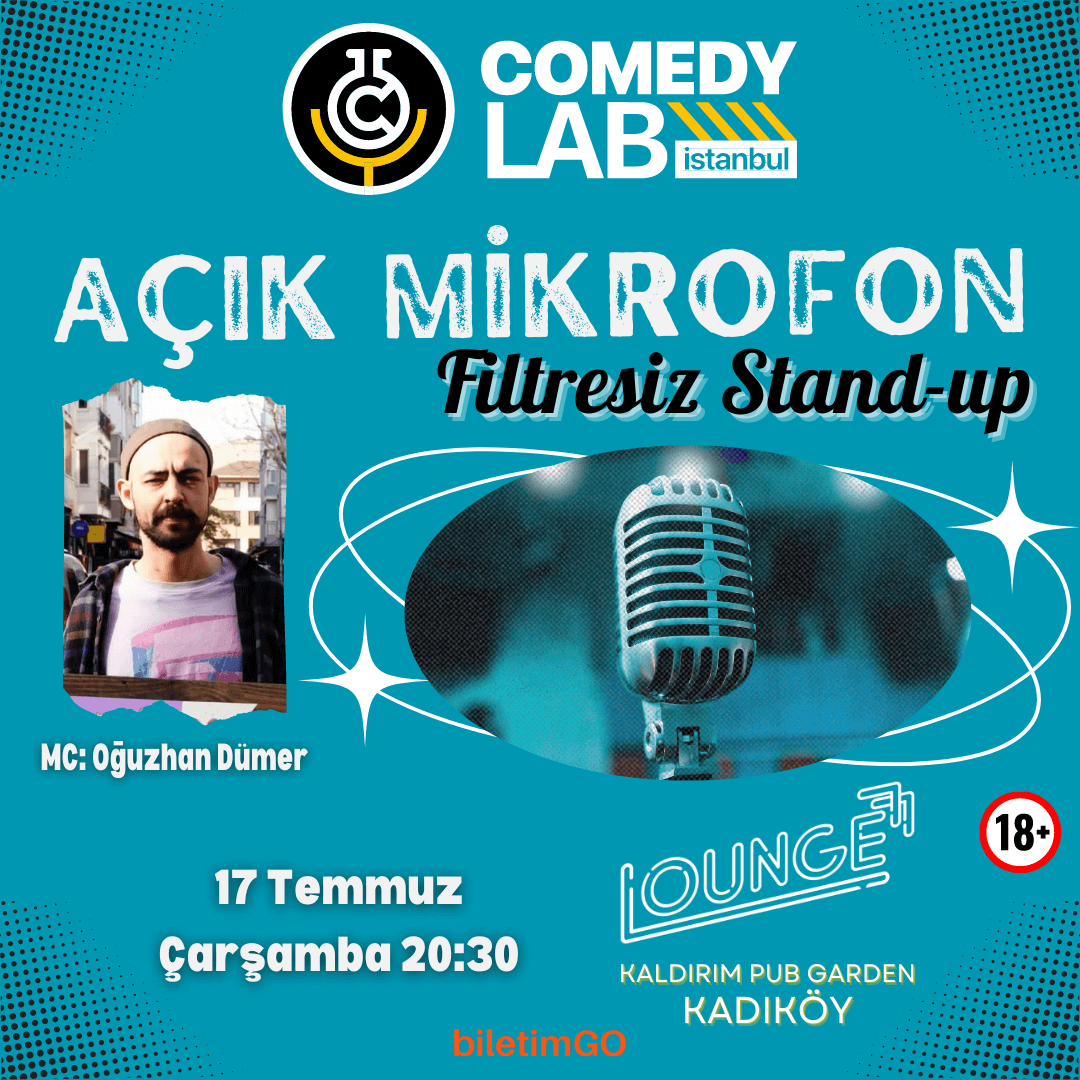 Açık Mikrofon "Filtresiz" Stand-up - Comedy Lab Istanbul