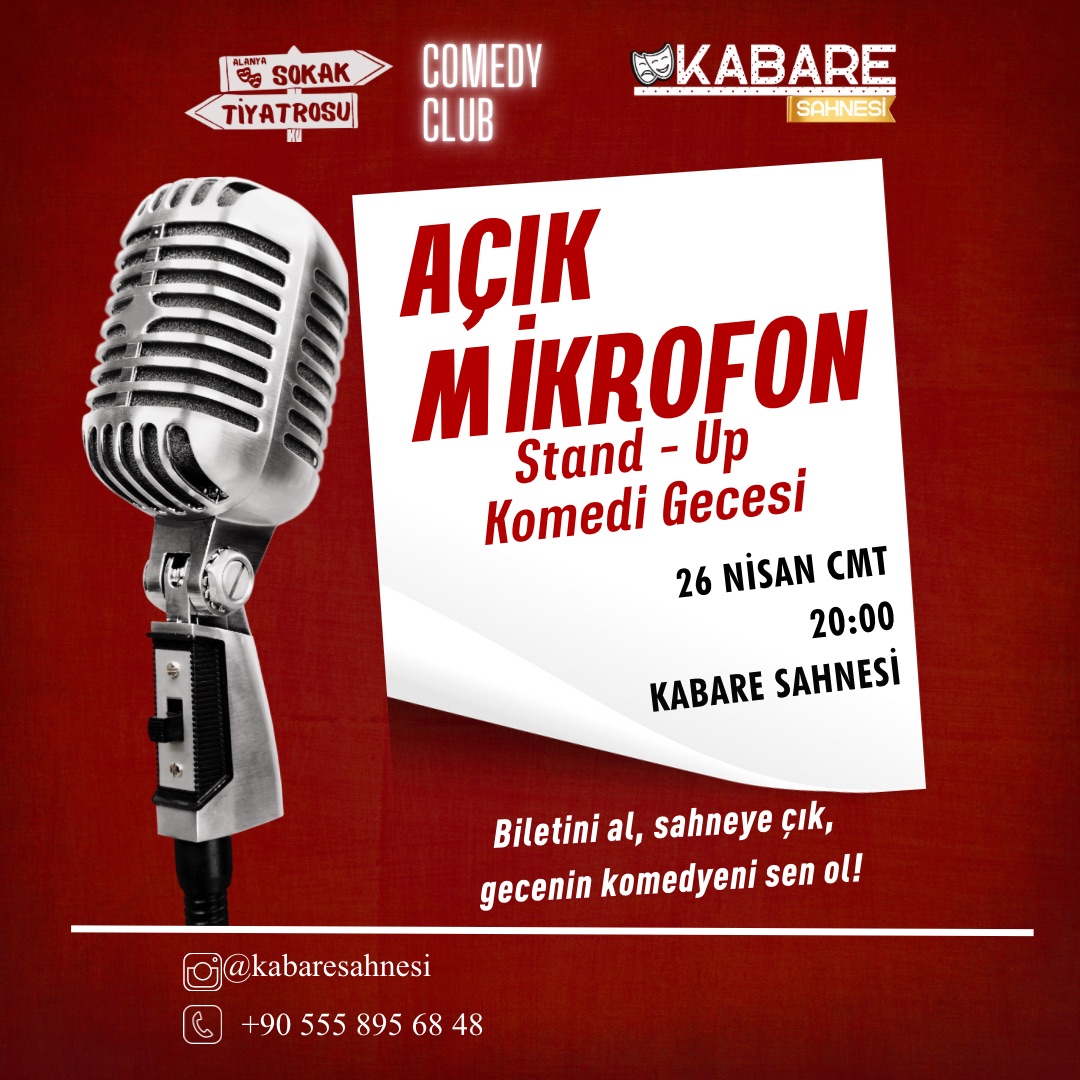 Açık Mikrofon Stand-Up | Alanya