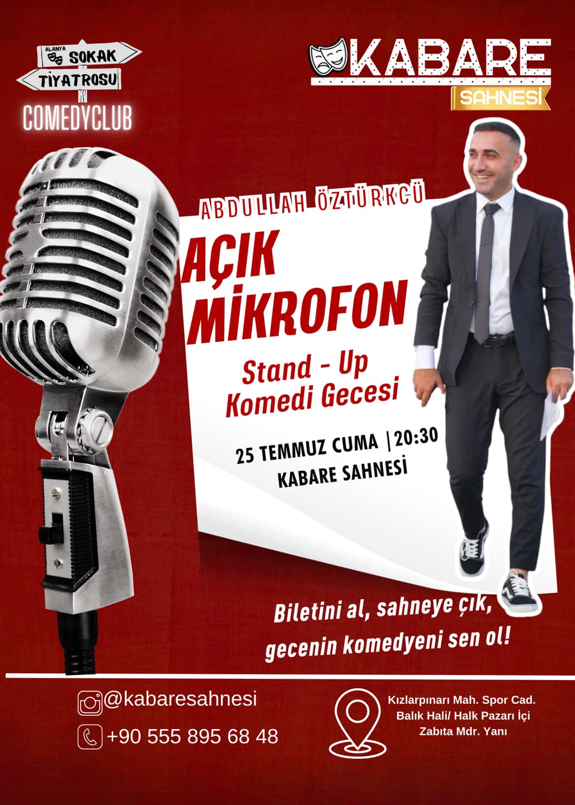 Açık Mikrofon Stand-up | Alanya Kabare Sahnesi