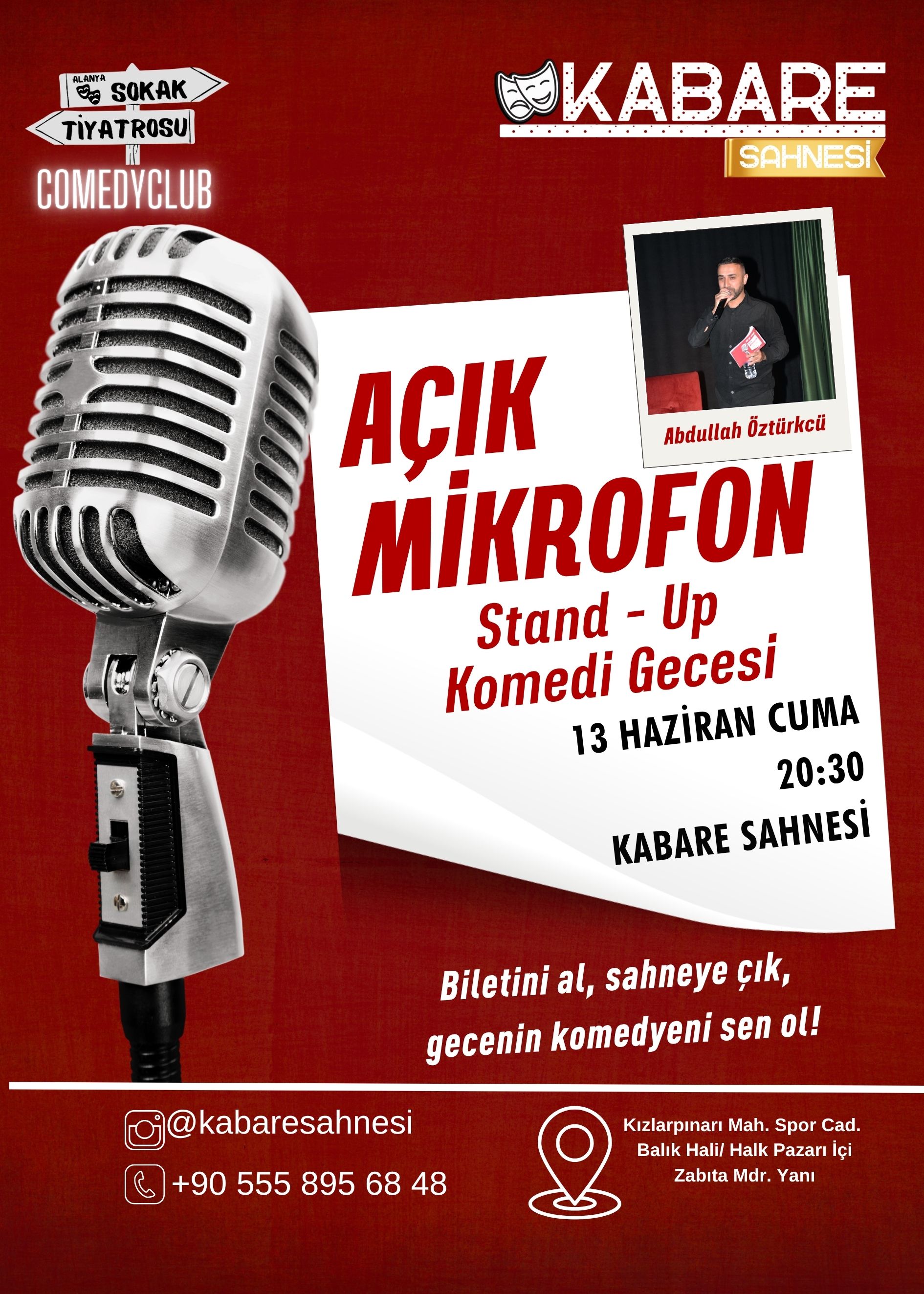 Açık Mikrofon Stand-up | Alanya Kabare Sahnesi