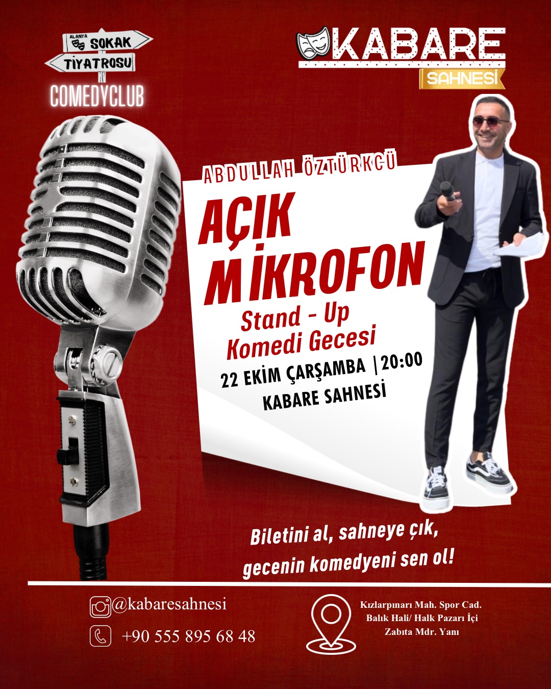 Açık Mikrofon Stand-up | Alanya Kabare Sahnesi