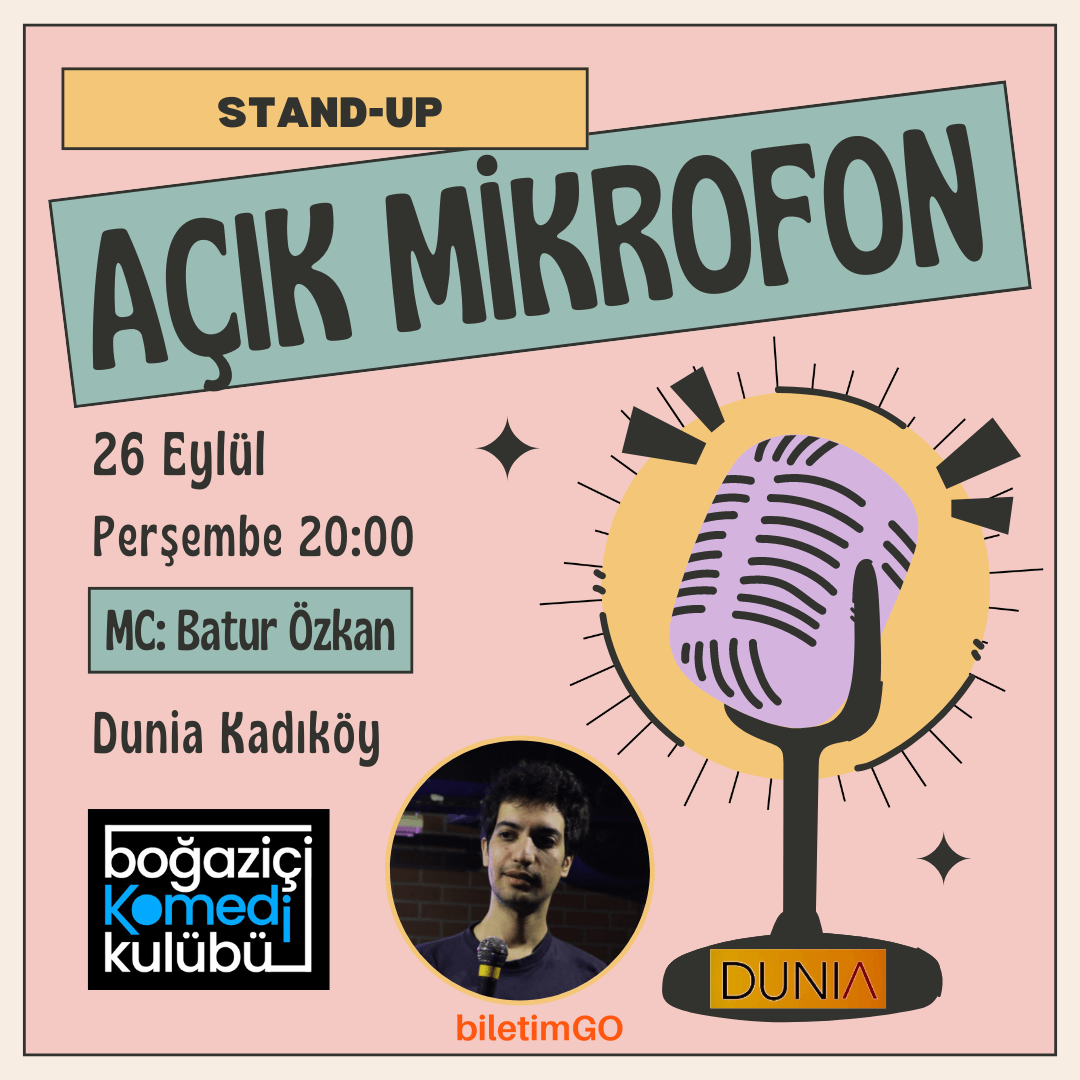 Açık Mikrofon Stand-up - Boğaziçi Komedi Kulübü