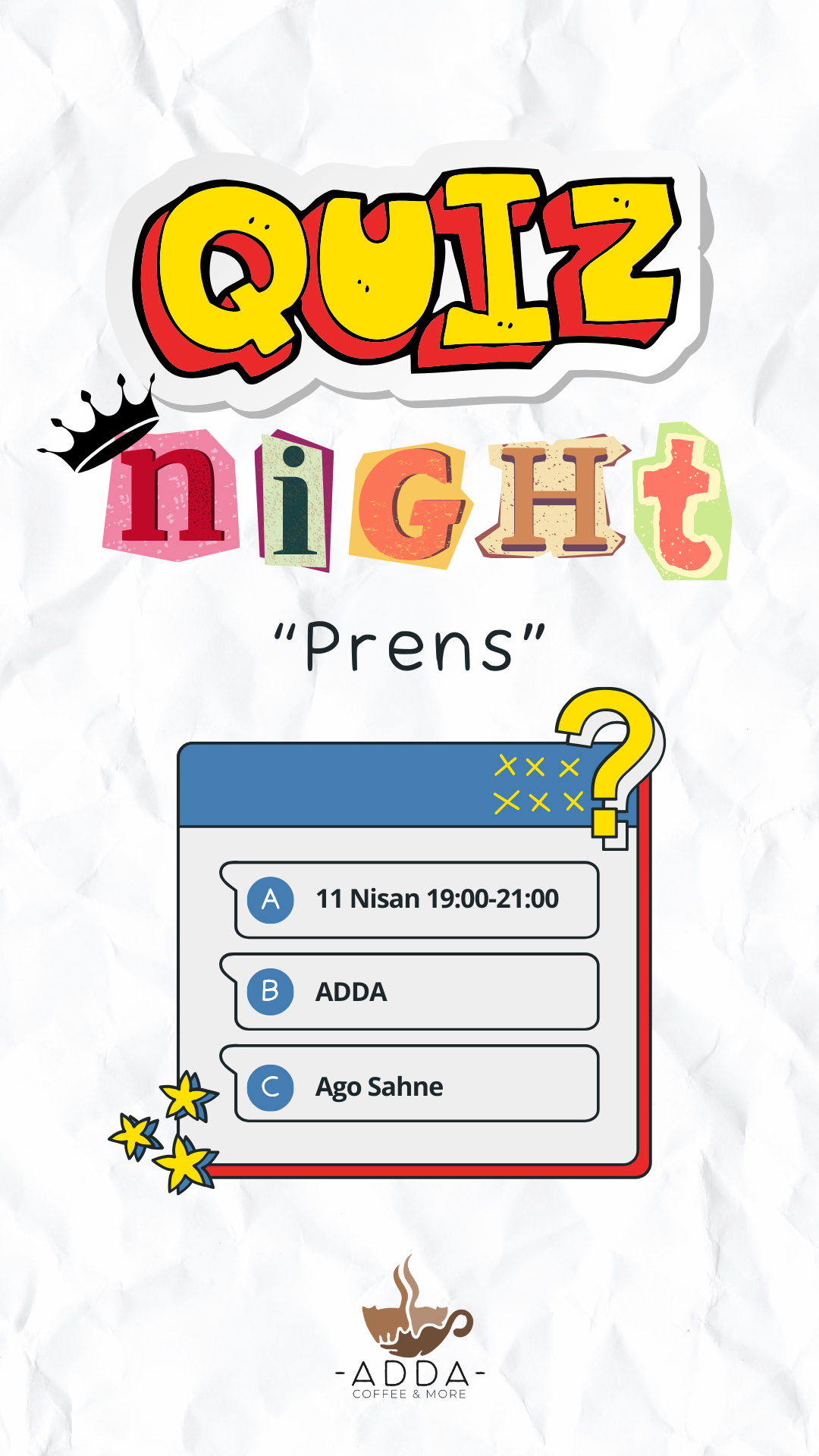 ADDA Quiz Night - 11 Nisan