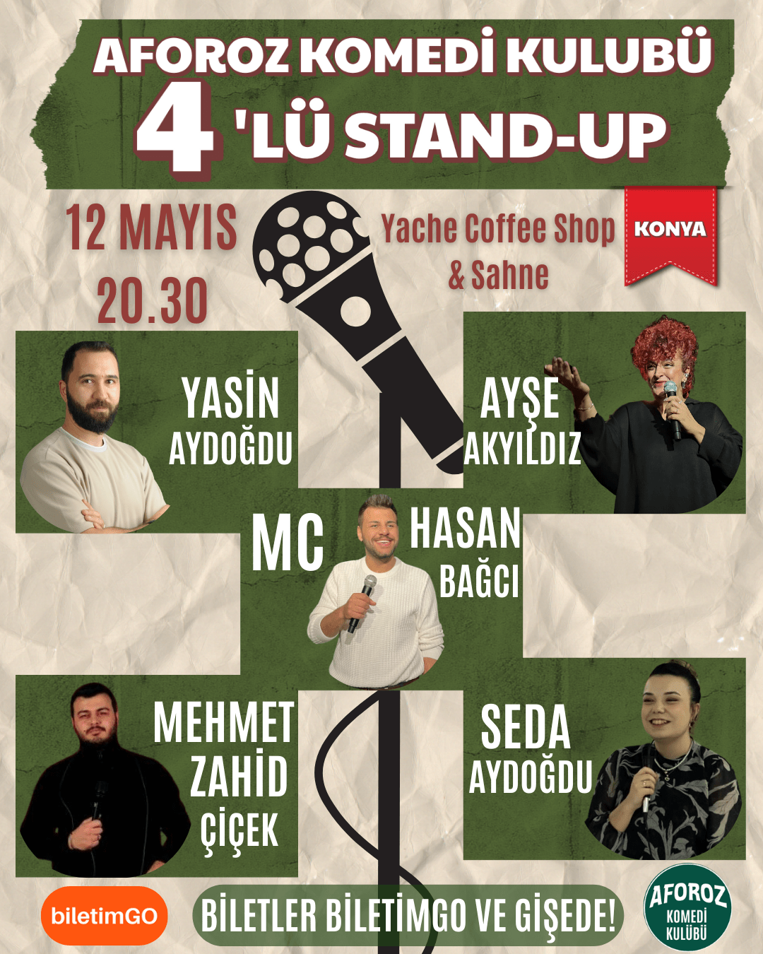 Aforoz Komedi Kulübü 4'lü Stand-up Gecesi