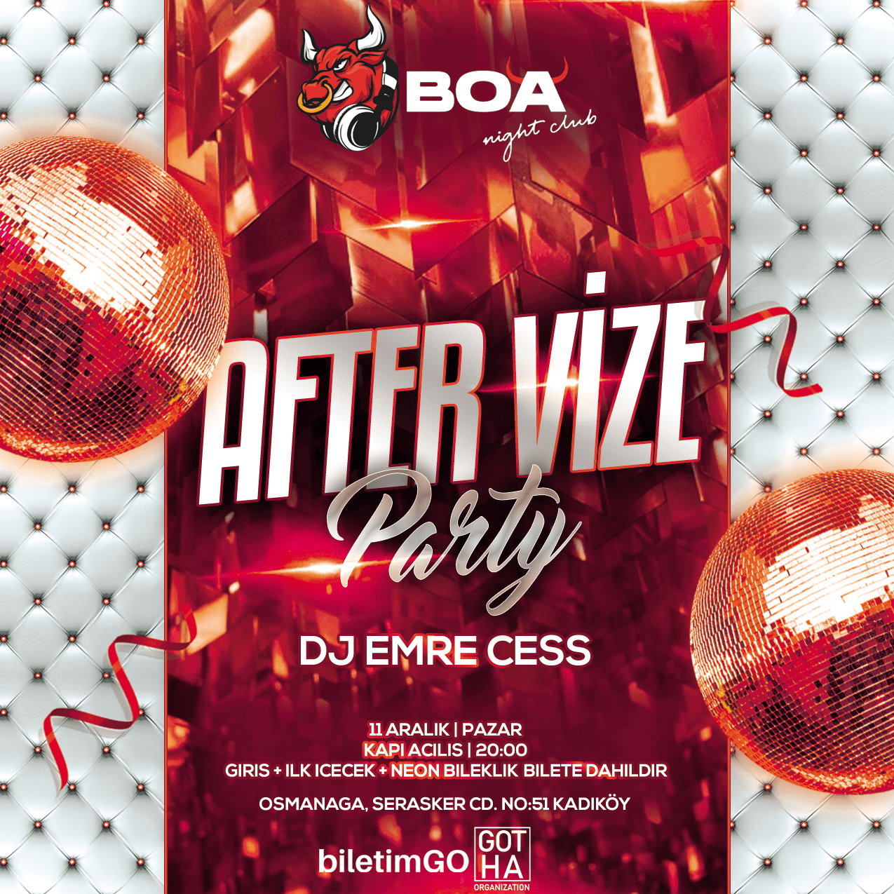 After Vize Party | 11 Aralık Pazar | GOTHA Organization