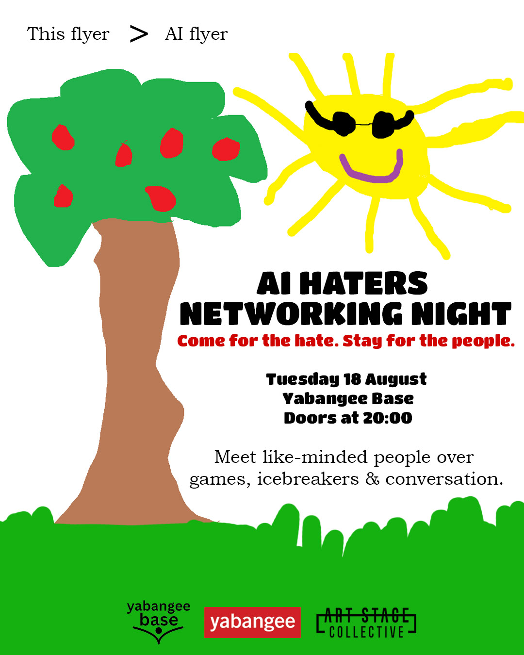 AI Haters Networking Night: Come for the hate. Stay for the people