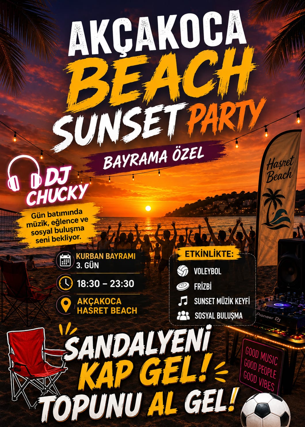 Akçakoca Beach Sunset Party