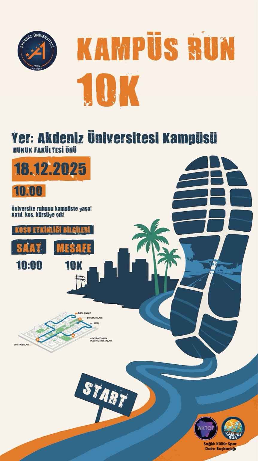 Akdeniz Üniversitesi Kampüs Run Başvuru