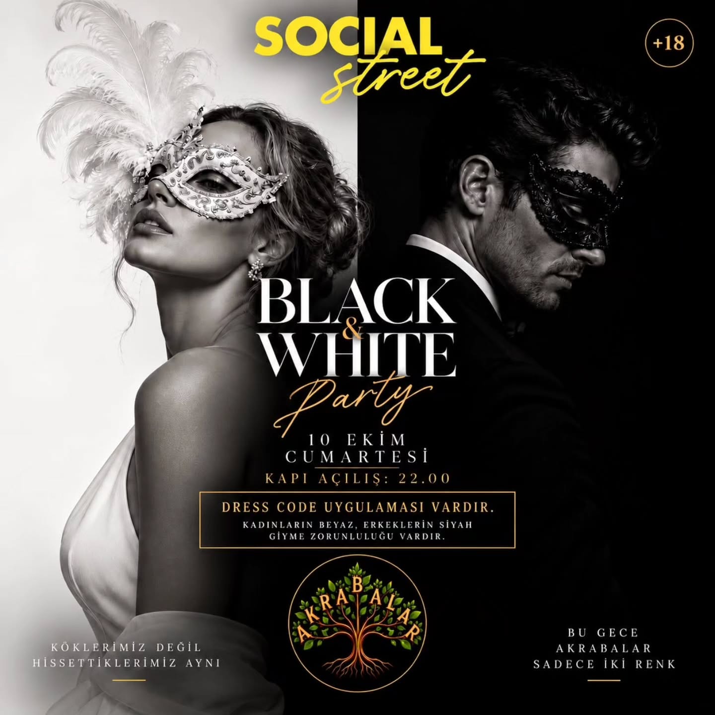 AKRABALAR BLACK & WHITE PARTY