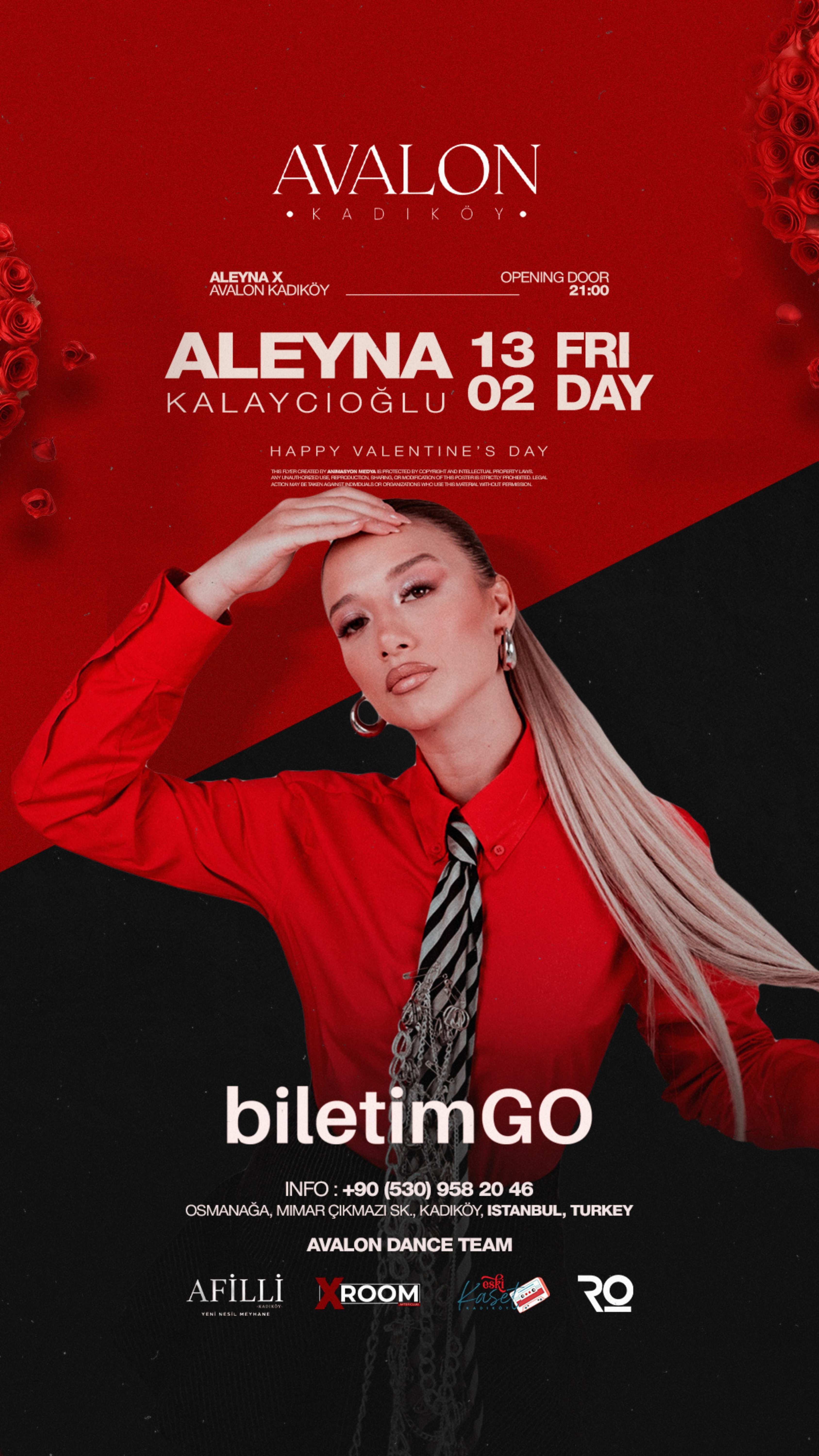 ALEYNA KALAYCIOĞLU AVALON KADIKÖY KONSERİ