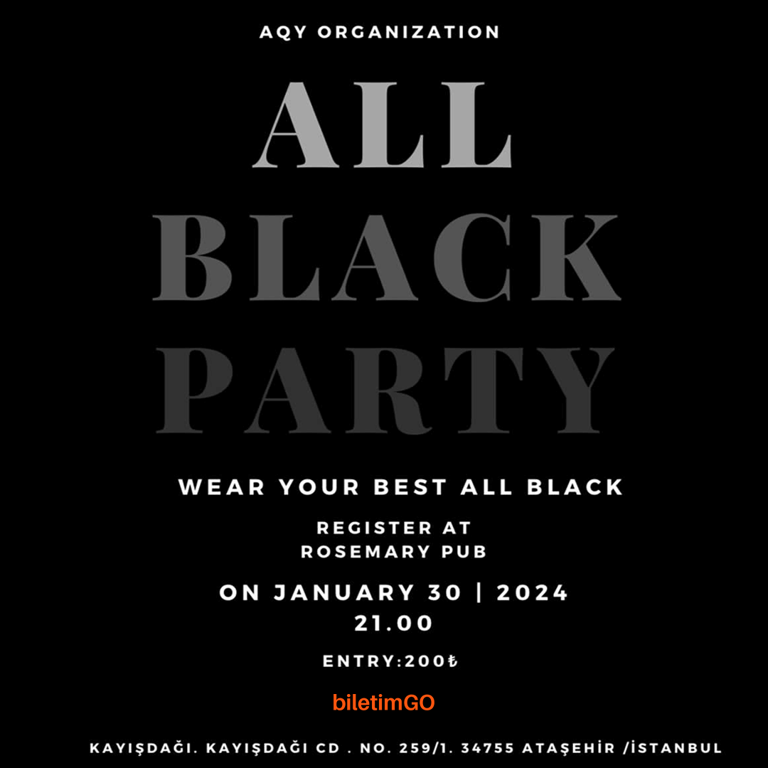 All Black Party