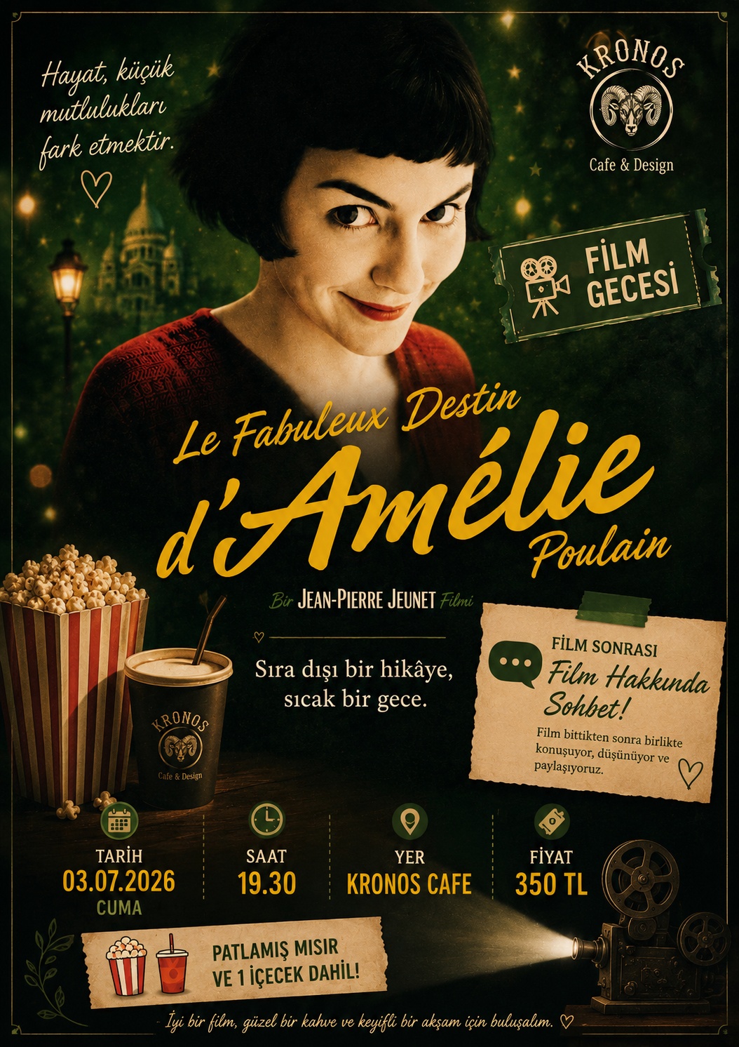 Amélie Film Gecesi & Sohbet