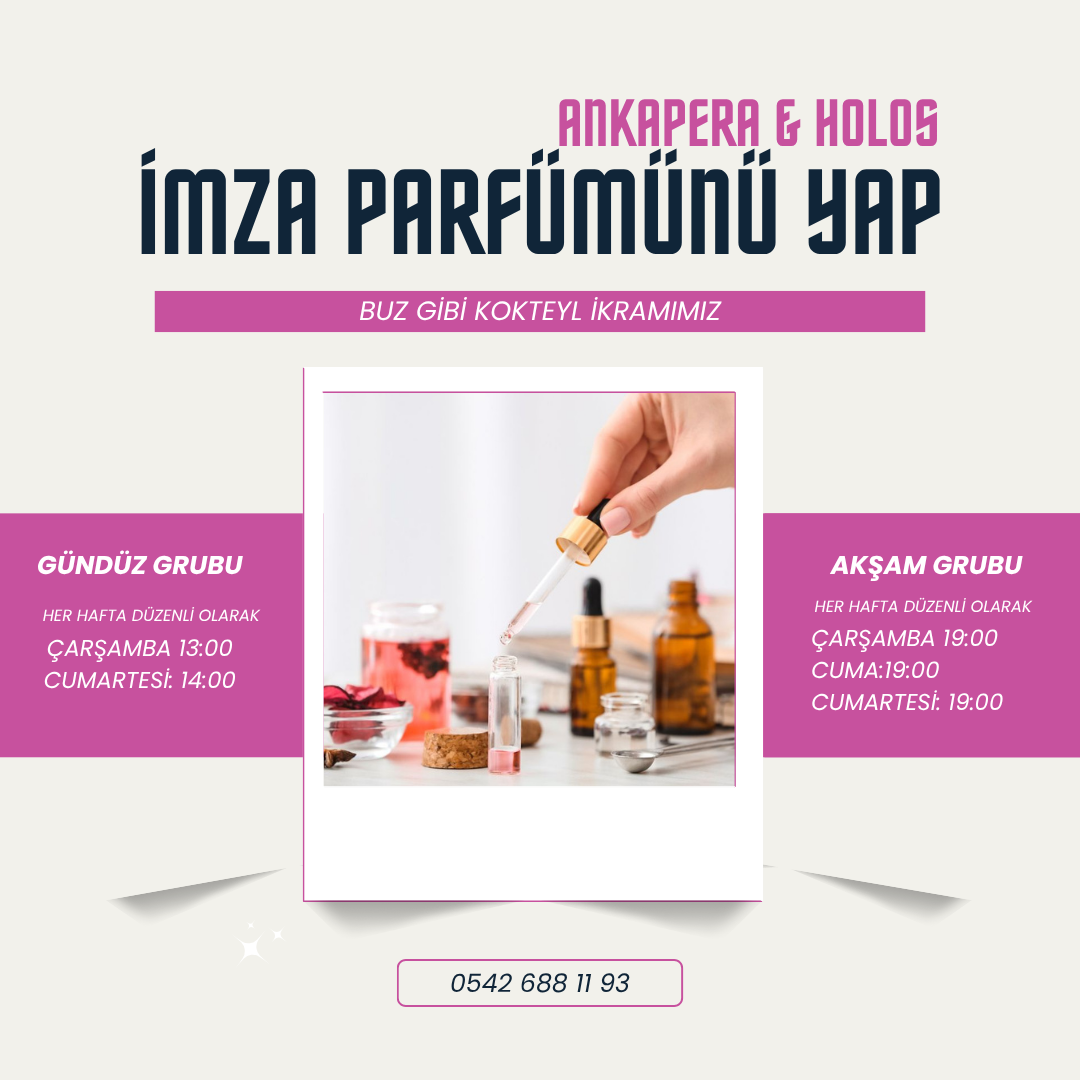 Ankara'da mum ışığında müzik eşliğinde parfüm yapımı etkinliği