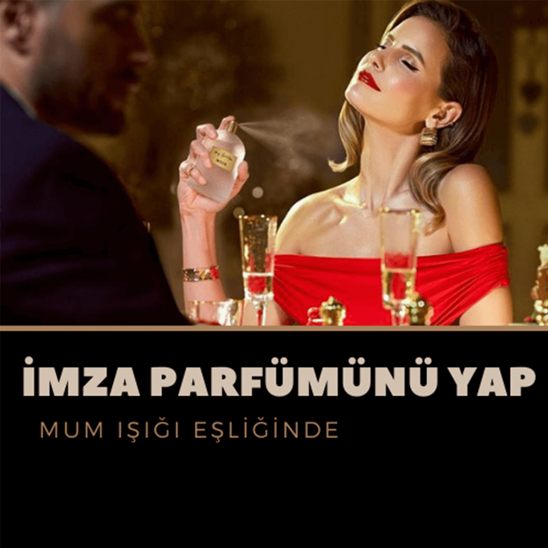 Ankara'da mum ışığında müzik eşliğinde parfüm yapımı etkinliği