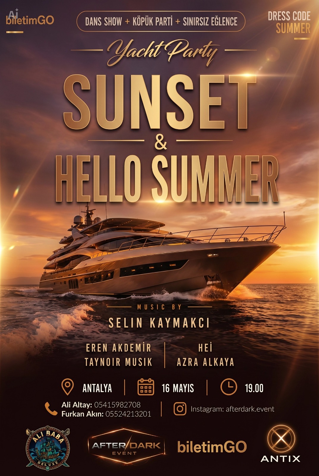 ANTALYA SUNSET & AFTER YAT PARTİ