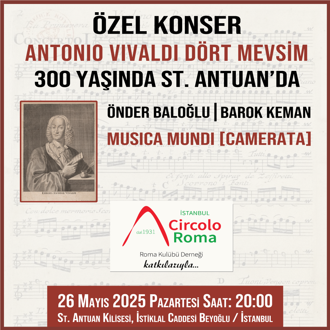 Antonio Vivaldi Dört Mevsim 300 Yaşında St. Antuan'da