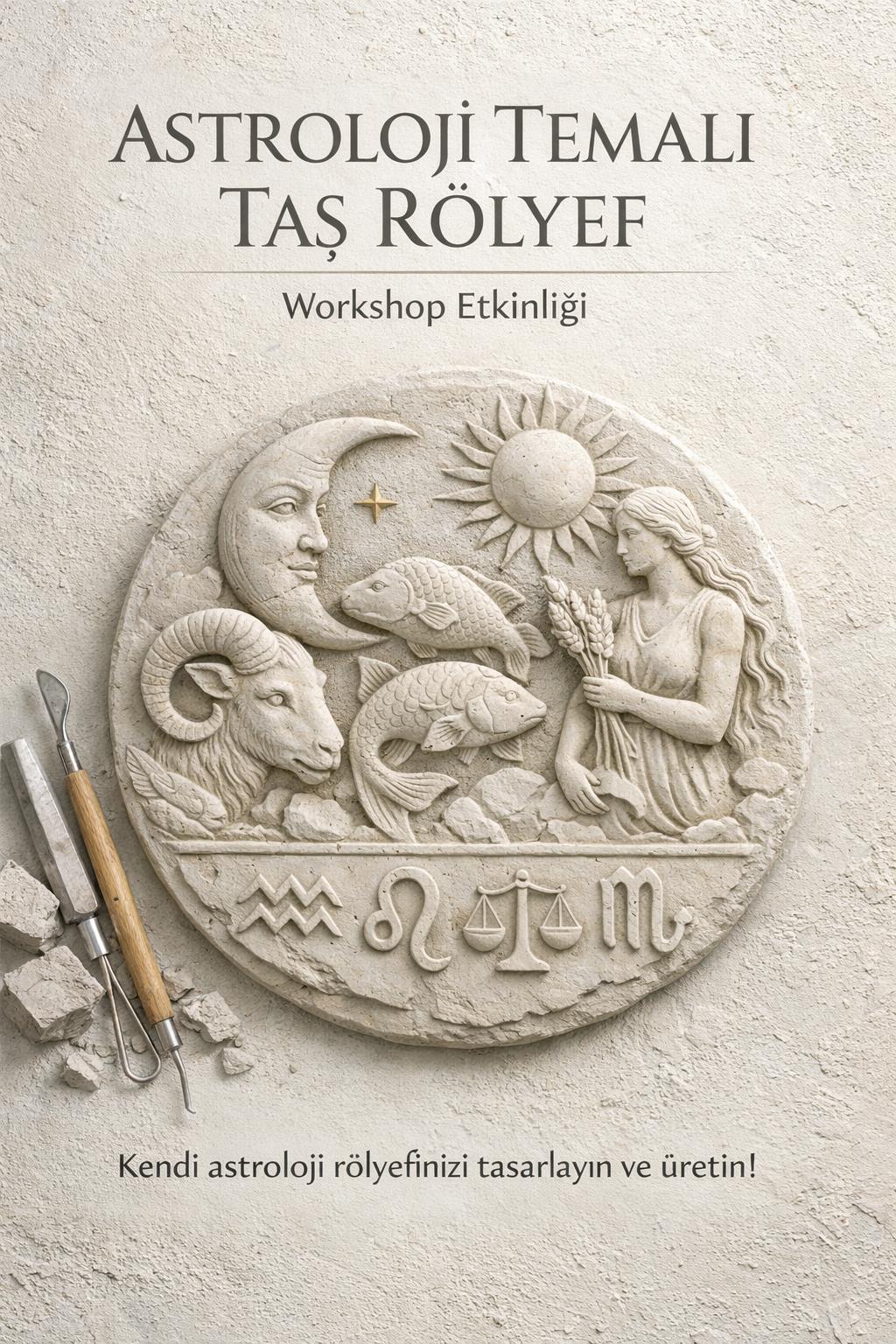 Astroloji Temalı Taş Rölyef Workshop