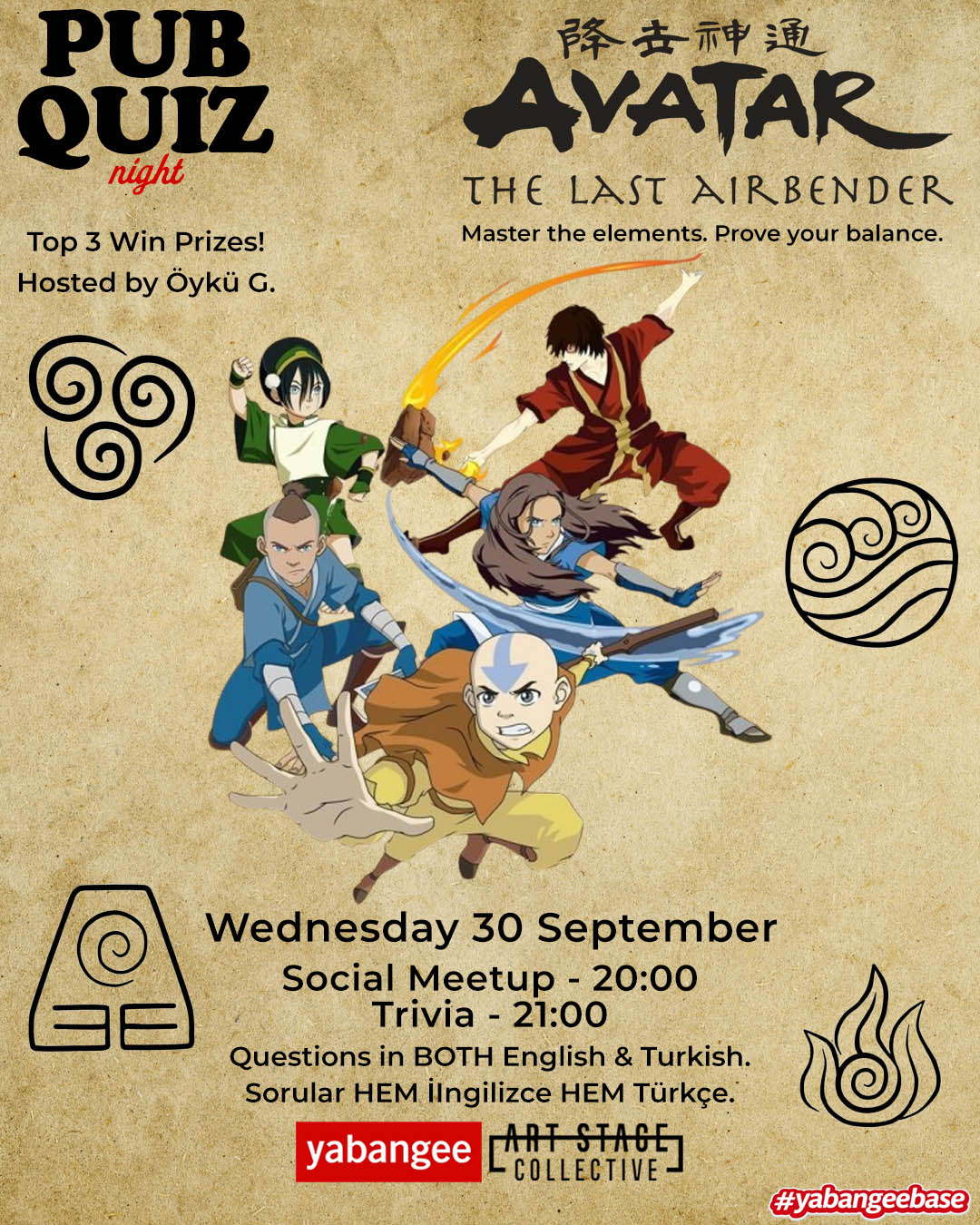 Avatar the Last Airbender Quiz: Questions in both English & Turkish