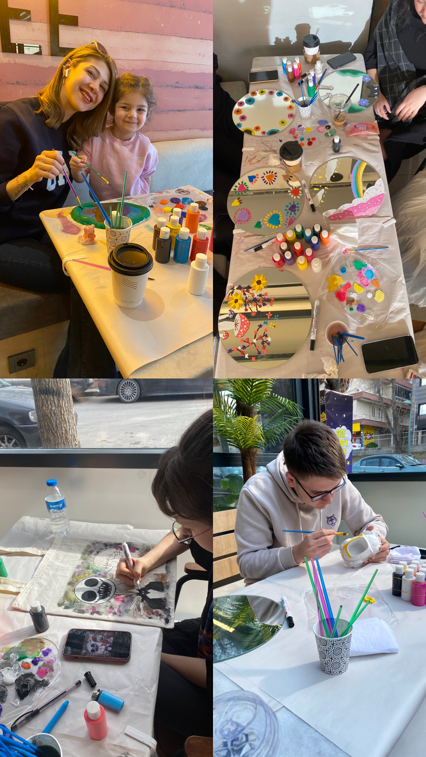 Ayna - Çanta - Biblo Heykel Boyama Workshop