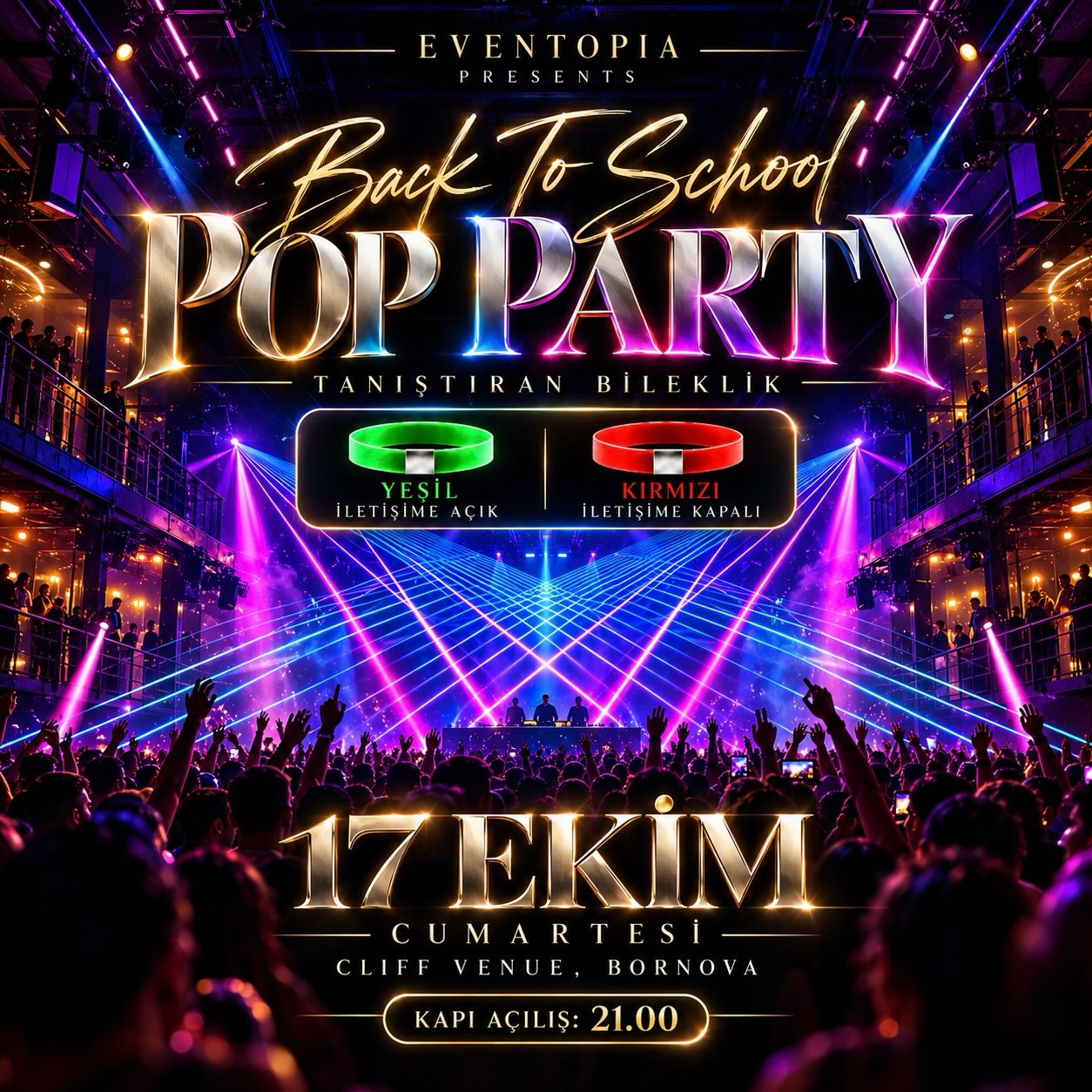 Back To School Pop Party Cliff Venue