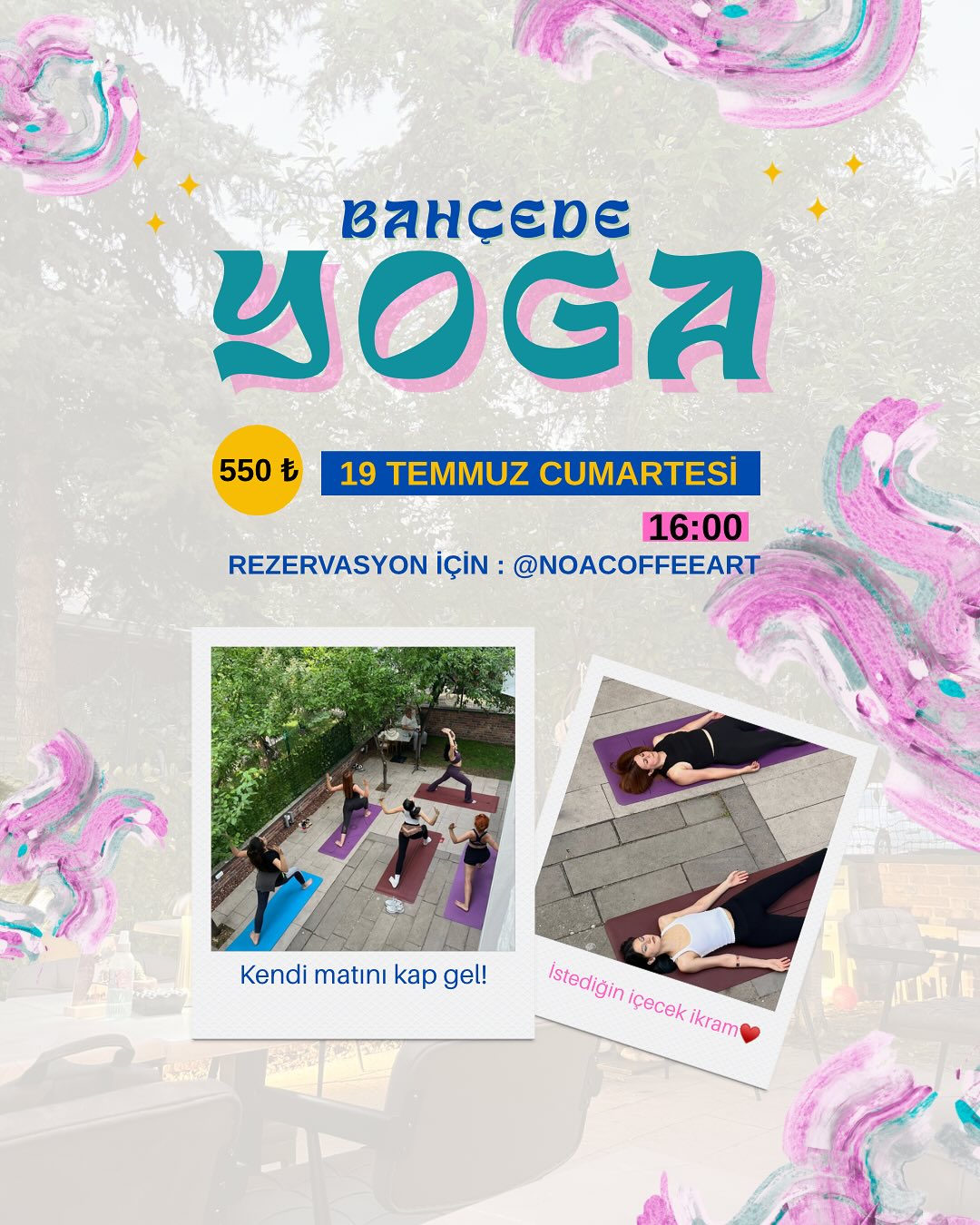 BAHÇEDE YOGA ETKİNLİĞİ