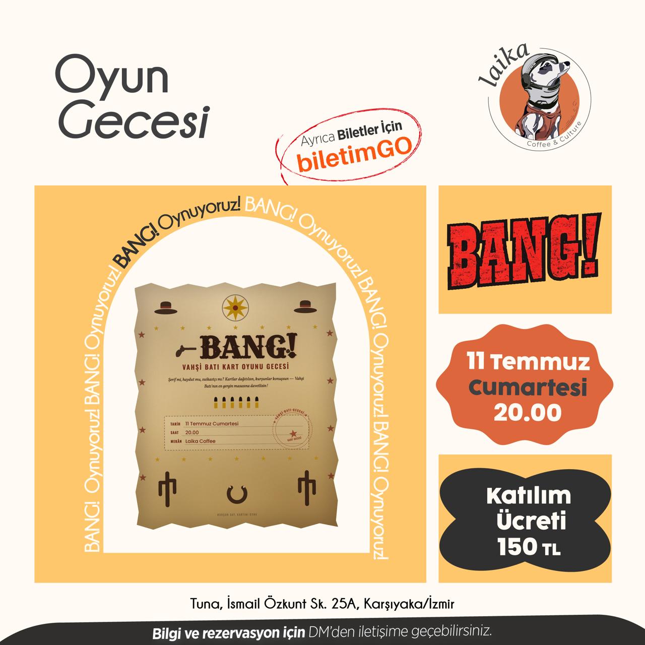 BANG! Masası: Vahşi Batı Buluşması
