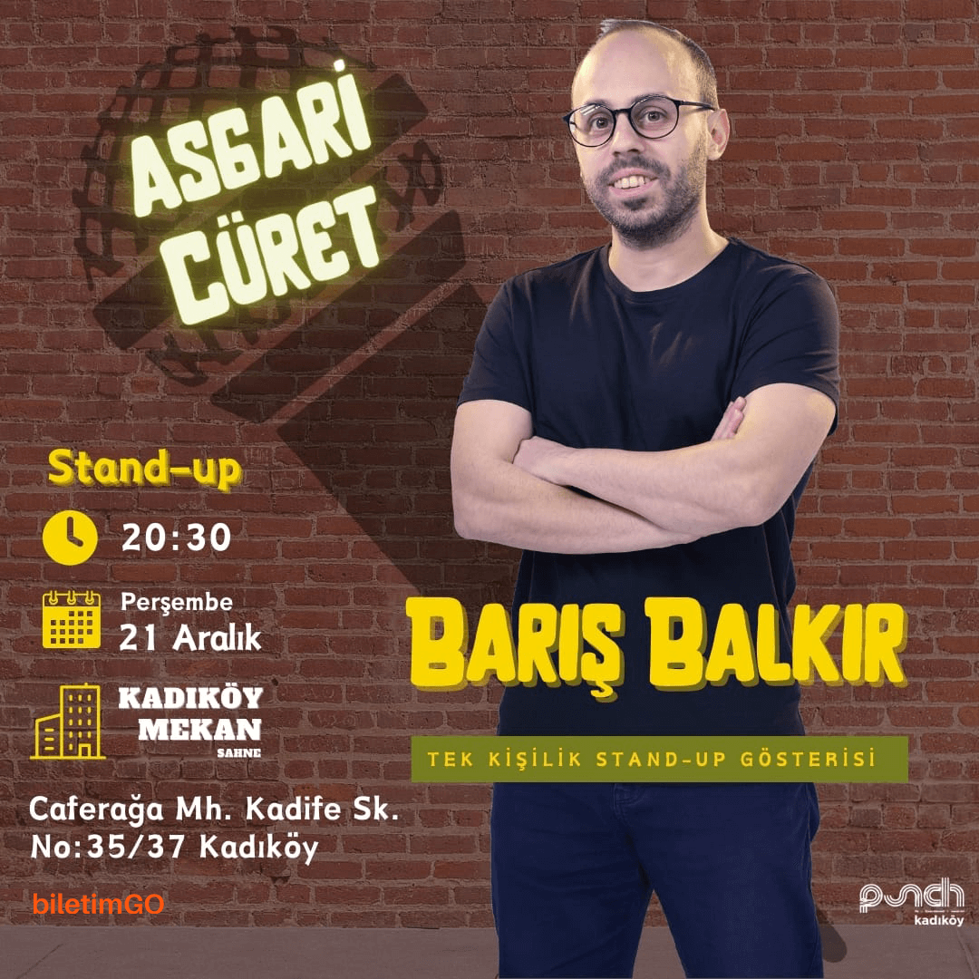 Barış Balkır "Asgari Cüret" Tek Kişilik Stand-Up Gösterisi
