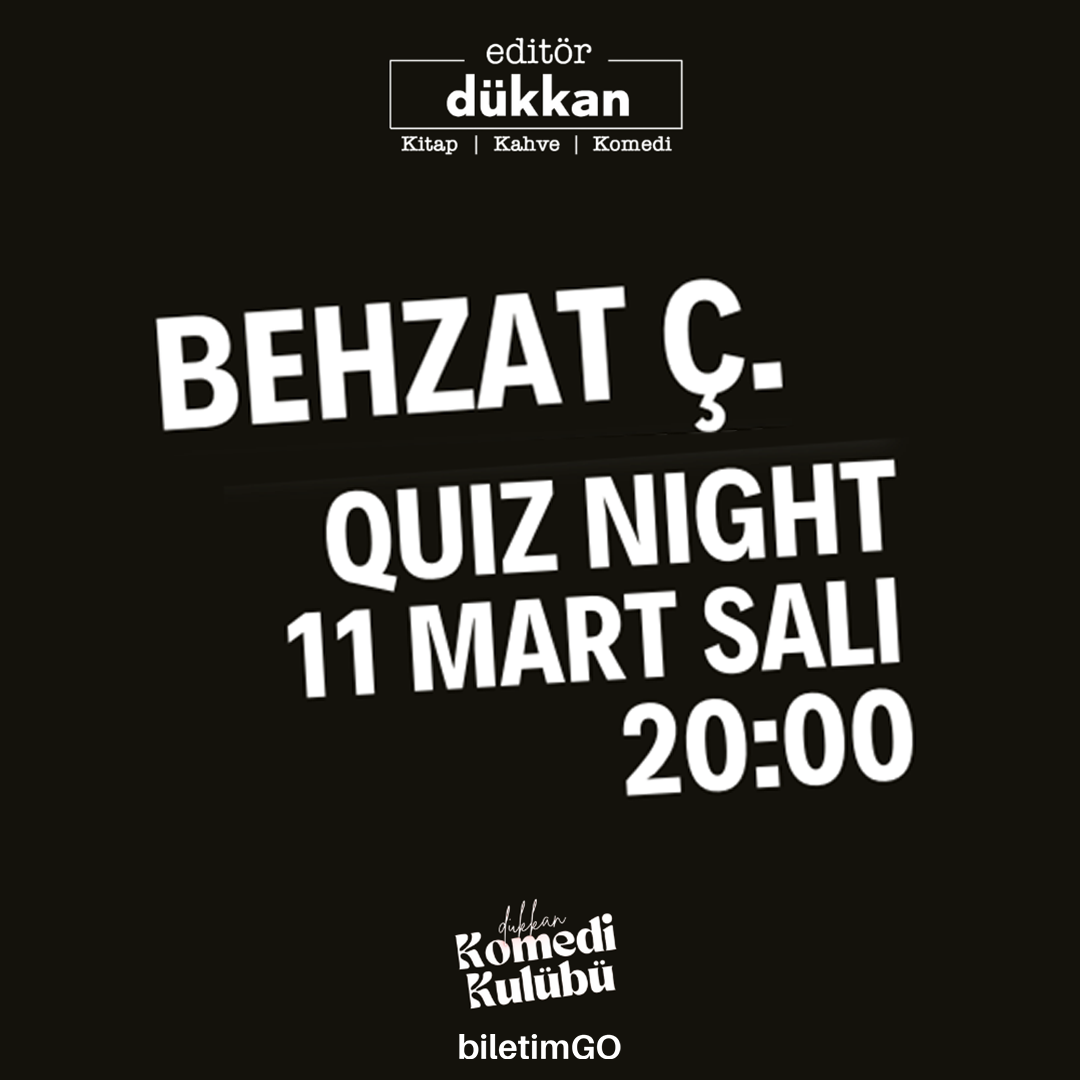 Editör Dükkan Quiz Night - 11 Mart
