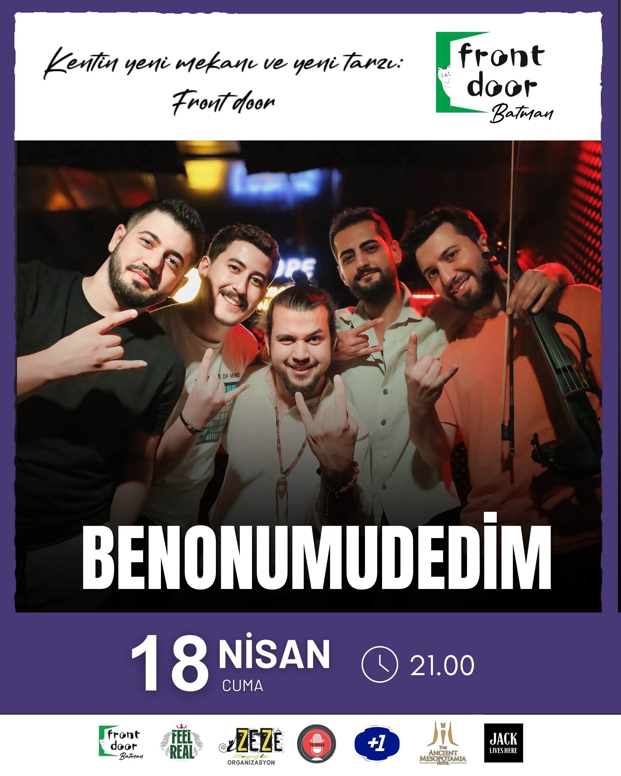 Benonumudedim Konseri I Front Door Batman 18 Nisan