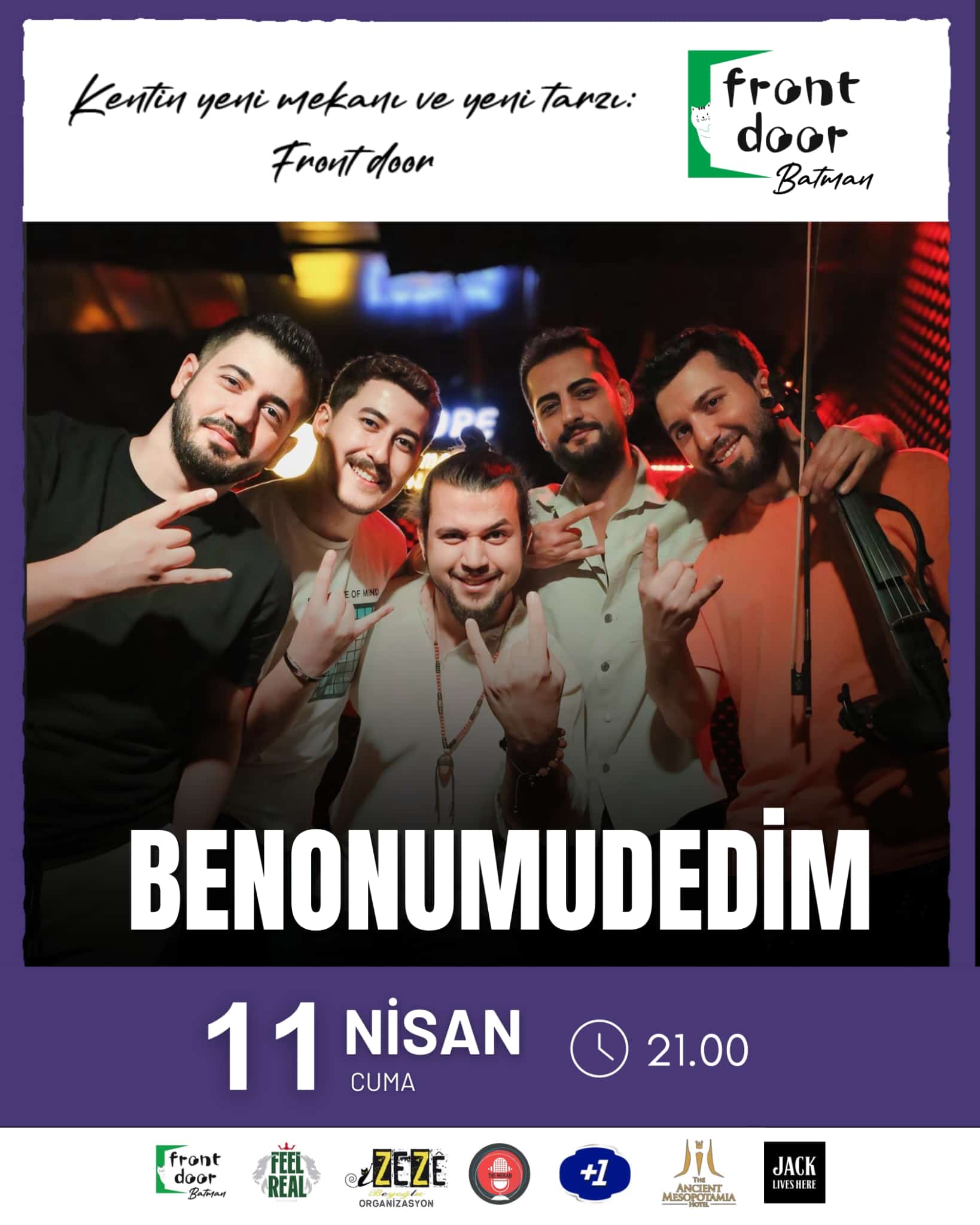 BENONUMUDEDİM: ANADOLU ROCK KONSERİ / FRONT DOOR BATMAN 11 Nisan