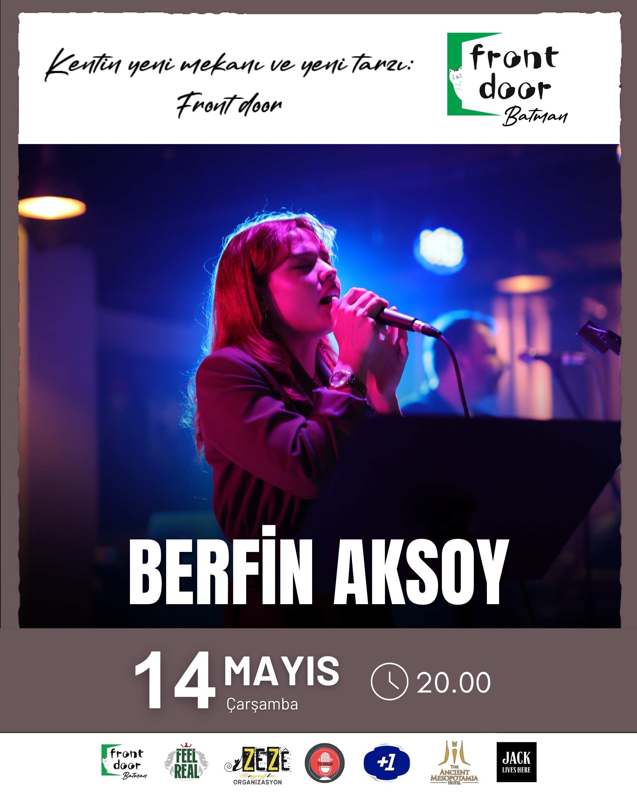 BERFİN AKSOY KONSERİ / FRONT DOOR BATMAN 14 Mayıs