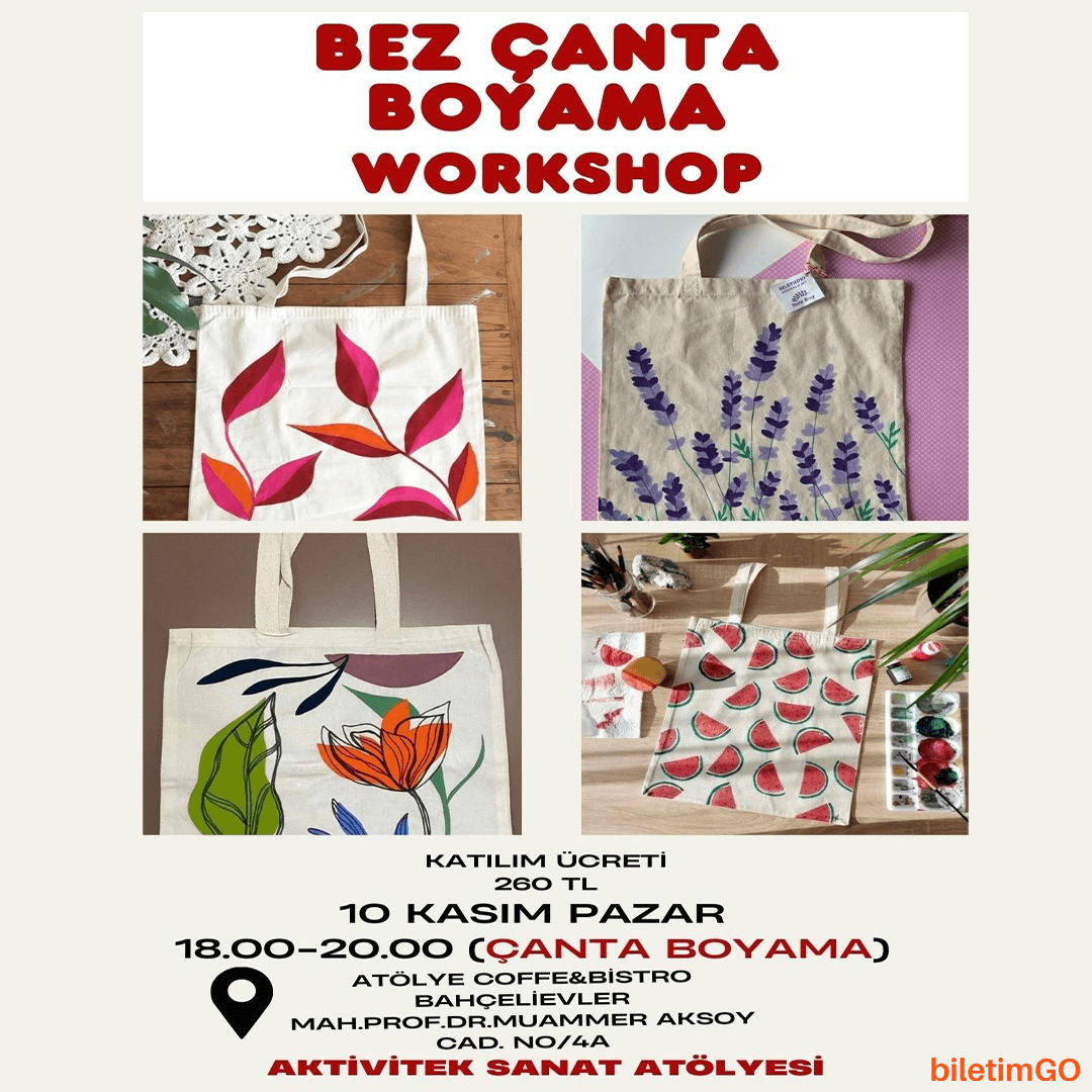 Bez Çanta Boyama Workshop